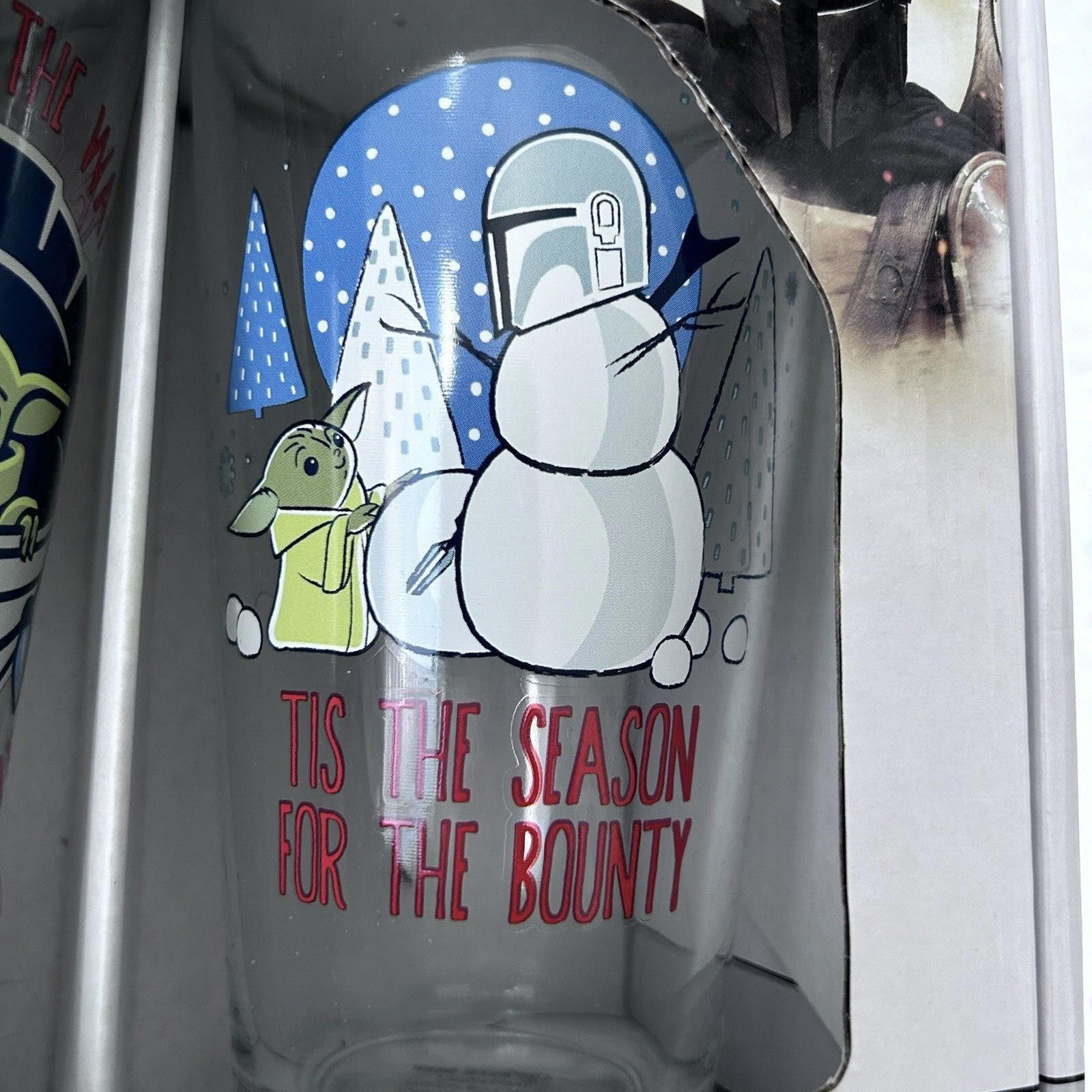 Designer Star Wars Mandalorian TIS THE SEASON 16oz Glasses 2Pk Size ONE SIZE - 4 Thumbnail