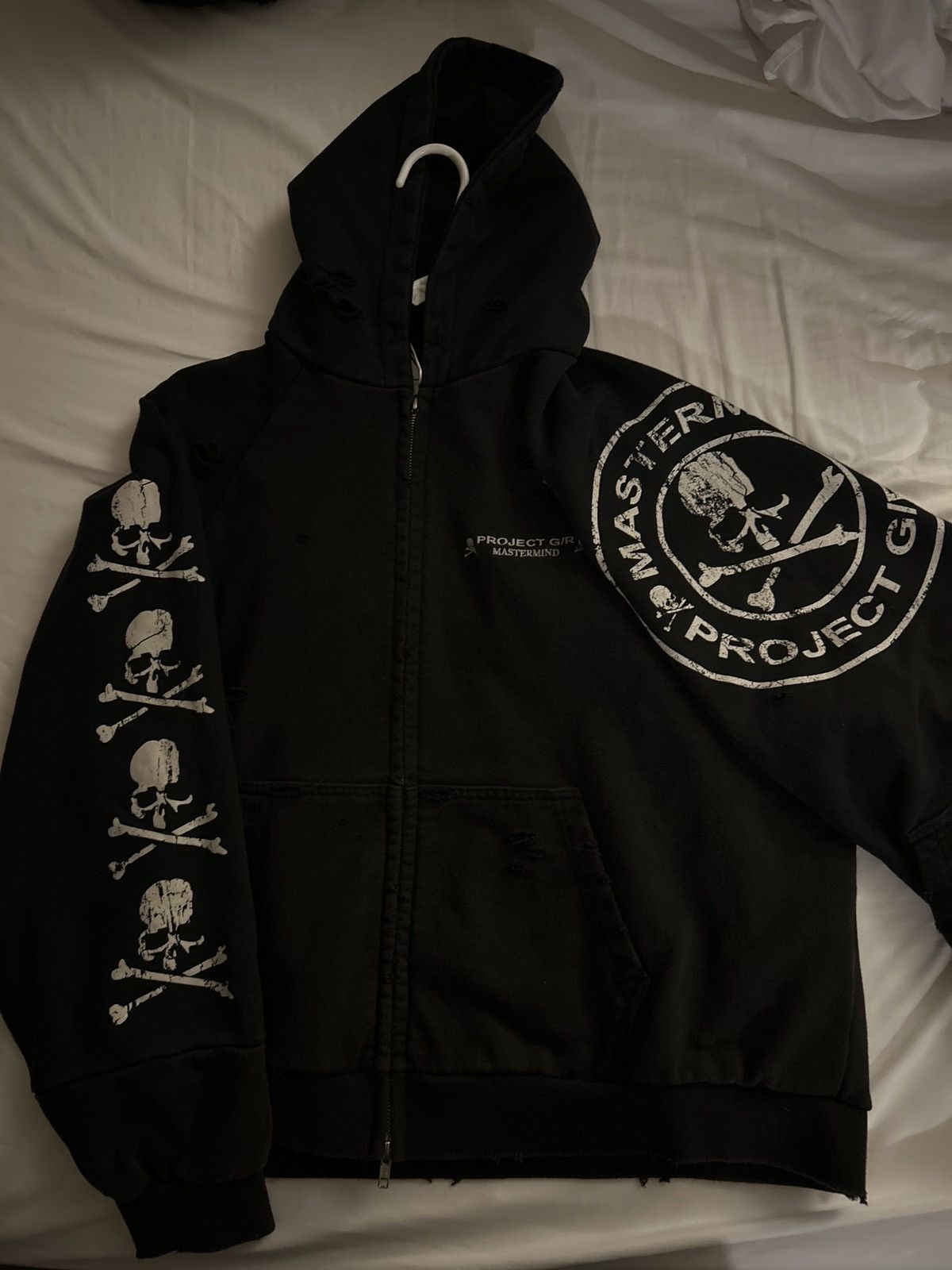 人気【Project G/R x Mastermind】Reconstruct Folded Hood Zip Mastermind Japan × PROJECT G/R PROJECT GR x MMJ