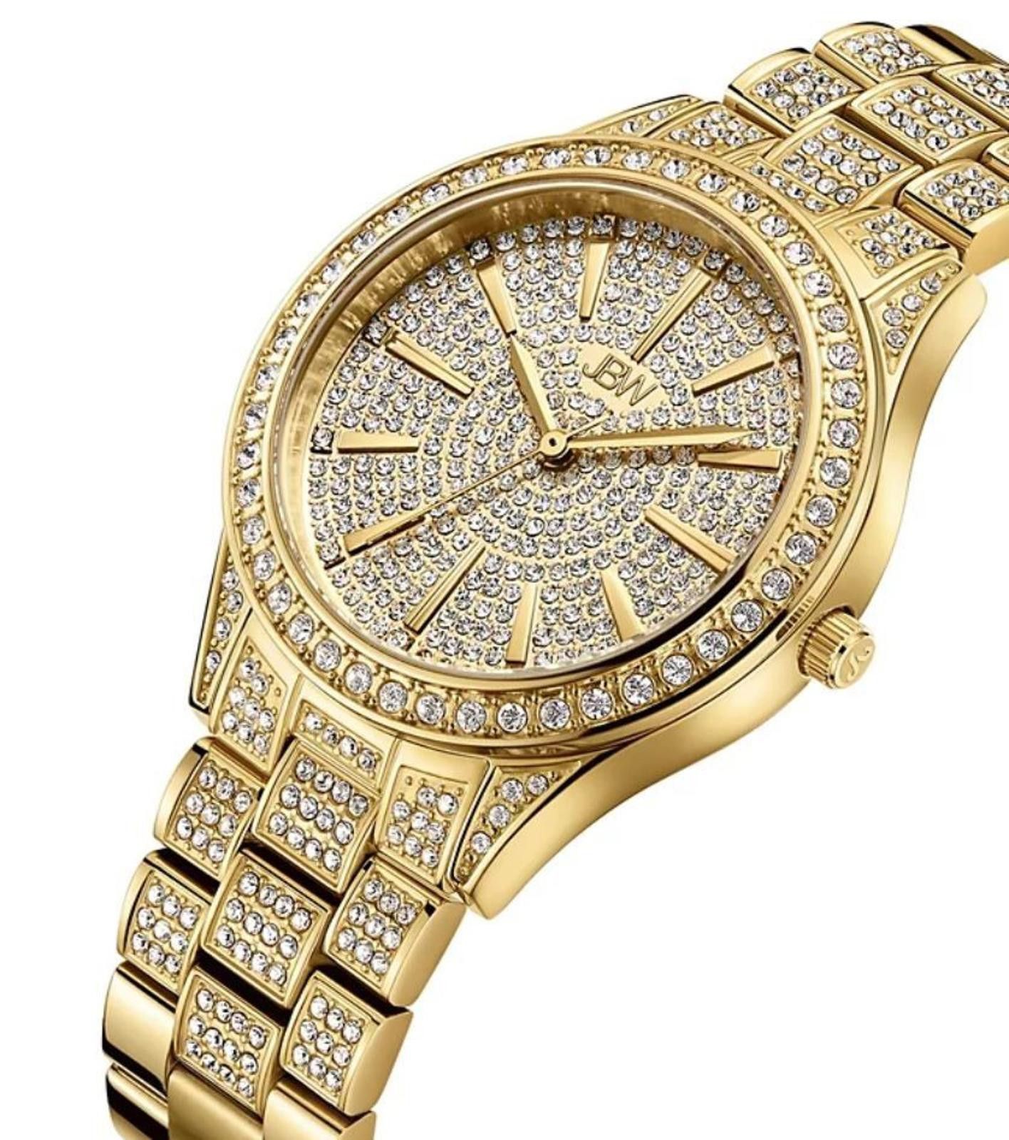 JBW JBW Cristal 34 Women's Gold Tone PVD Diamond/Crystal Watch Size ONE SIZE - 2 Thumbnail