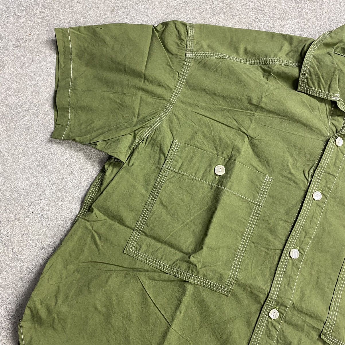 HAI SPORTING GEAR ISSEY MIYAKE バンドカラーシャツ Issey Miyake Hai Sporting Gear Oversized Shirt