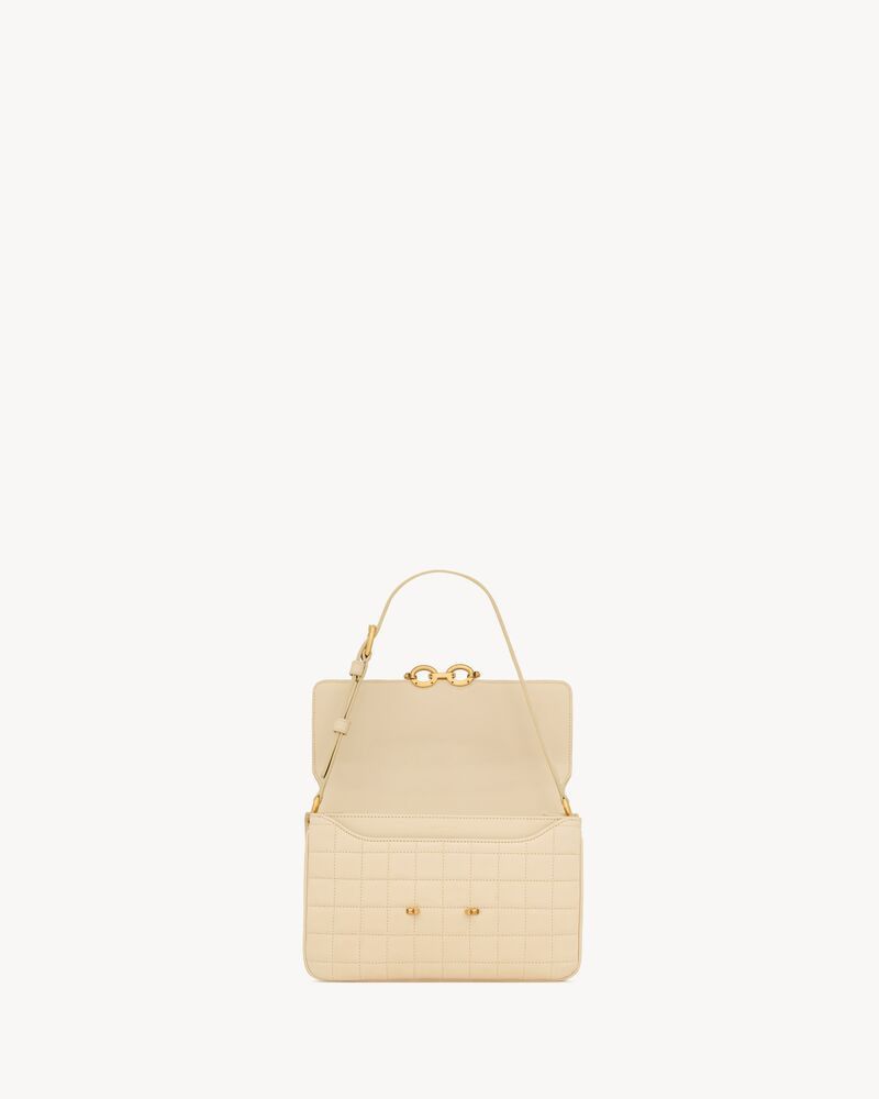 Saint Laurent Paris o1b1hav111125 Size: OS/ Le Maillon Satchel Nubuck Suede Size ONE SIZE - 4 Thumbnail