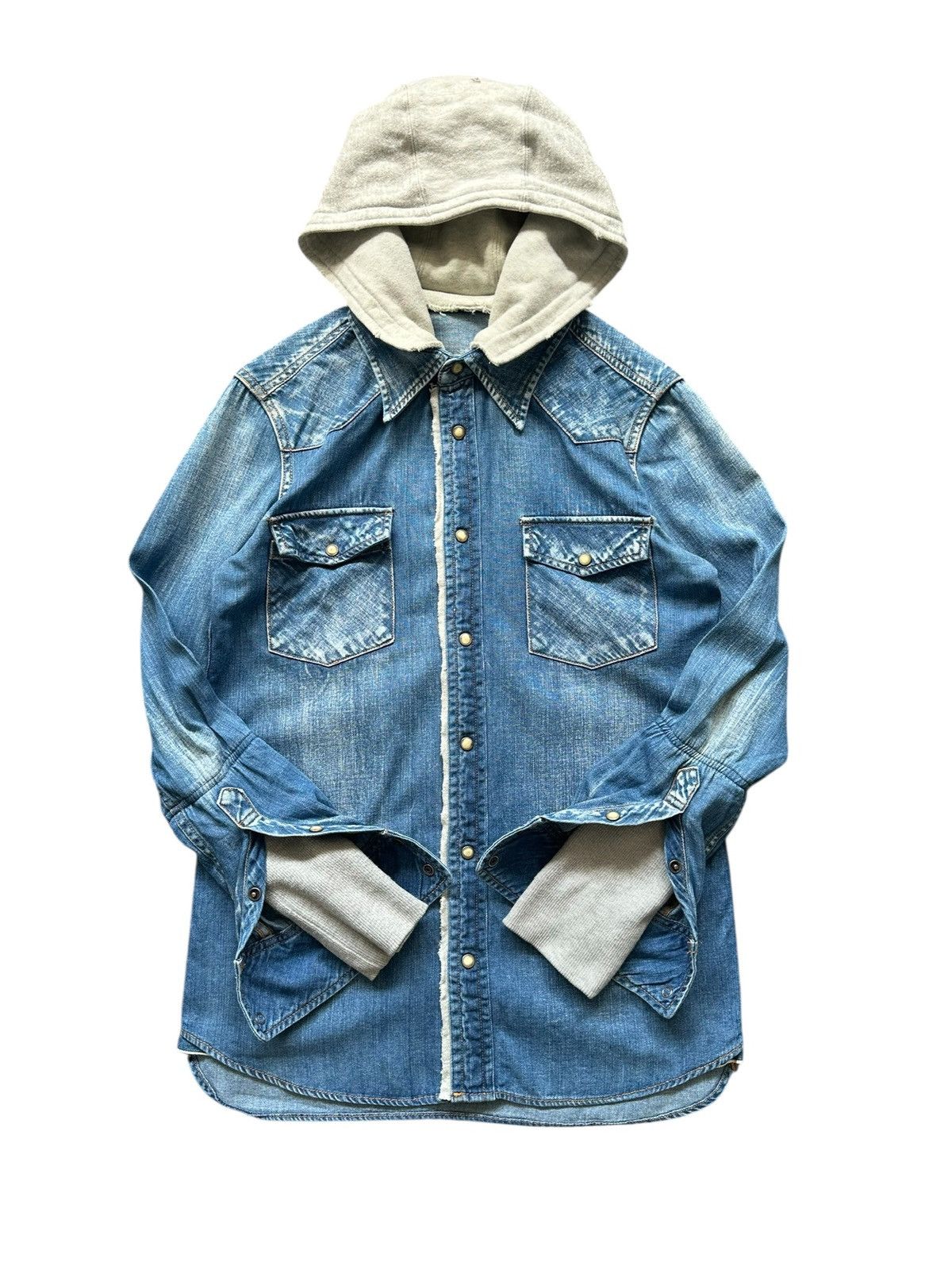 Le Grande Bleu (L.G.B.) 09/10AW - Charmcult '' Last Collection'' denim shirt Size US M / EU 48-50 / 2 - 3 Thumbnail