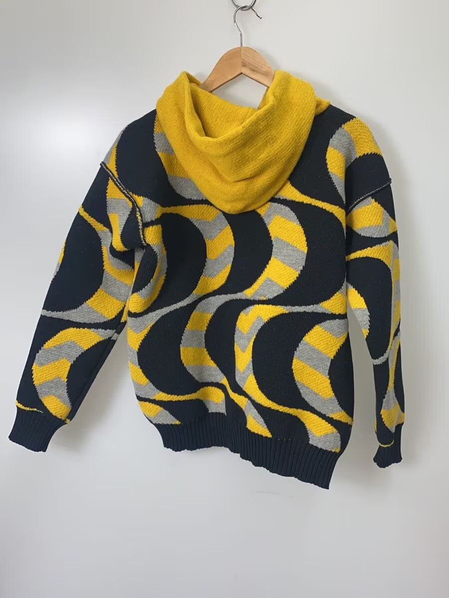 Comme des Garcons × Junya Watanabe Wave Pattern Wool Knit Hoodie Size US S / EU 44-46 / 1 - 2 Thumbnail