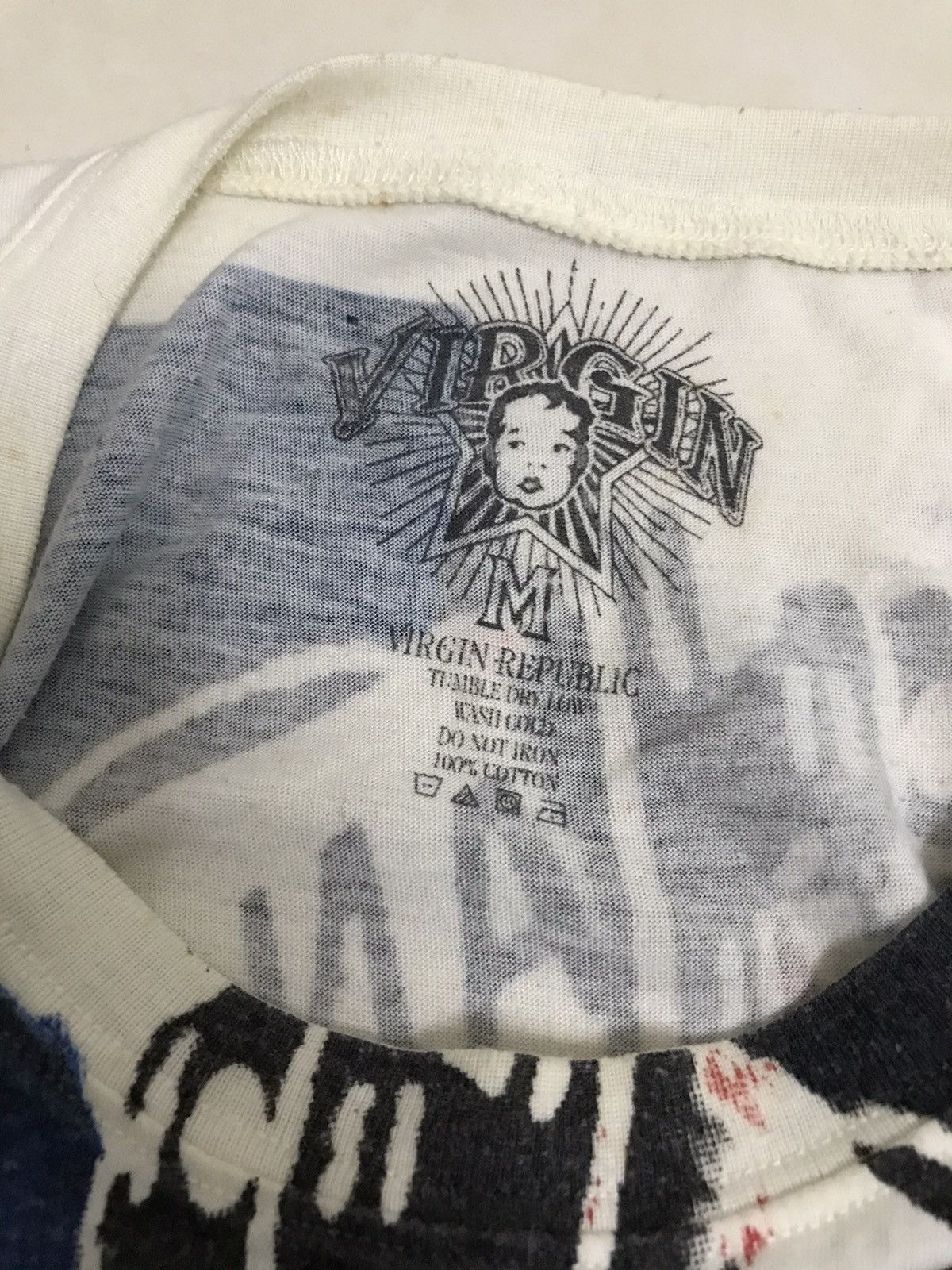 Band Tees × Vintage Vintage Sex Pistols Uk Tour T Shirt Punk Virgin Tee Size US M / EU 48-50 / 2 - 6 Thumbnail