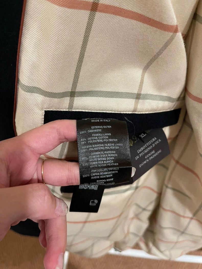 Loro Piana LORO PIANA Rising three-dimensional checkered down jacket Size US XL / EU 56 / 4 - 7 Thumbnail