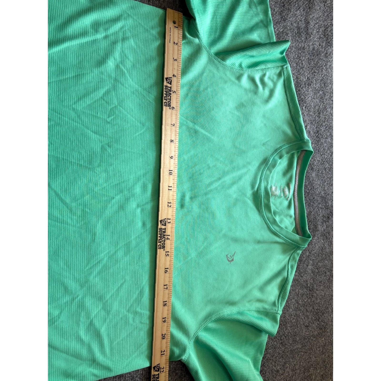 Vintage Reel Legends T-Shirt Women's Medium Teal Blue Short Sleeve Fishing Shirt Size M / US 6-8 / IT 42-44 - 5 Thumbnail