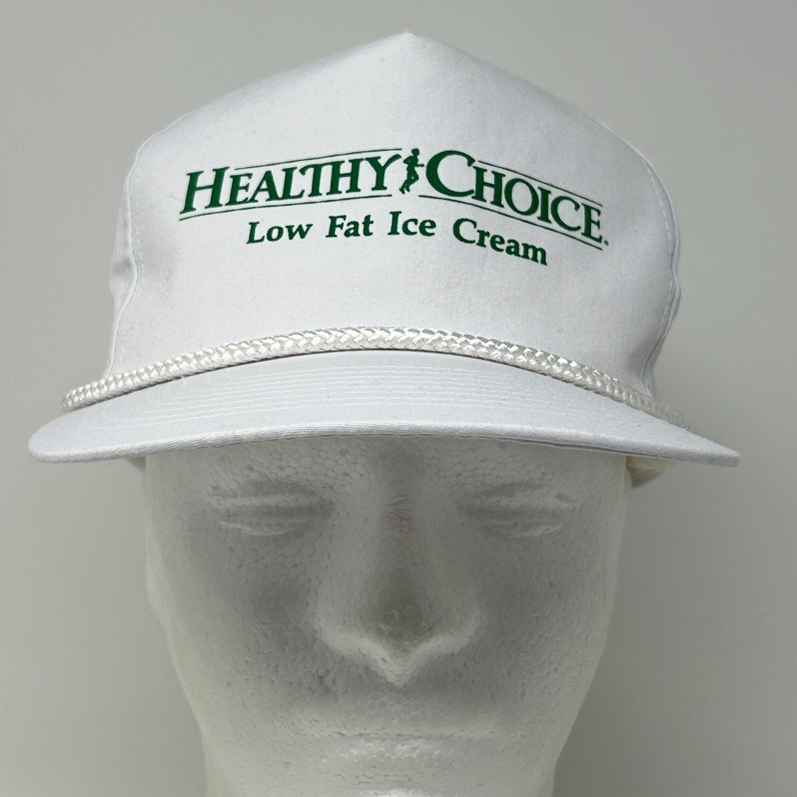 Vintage Vintage 90s Healthy Choice Ice Cream Hat Baseball Cap White Size ONE SIZE - 2 Thumbnail