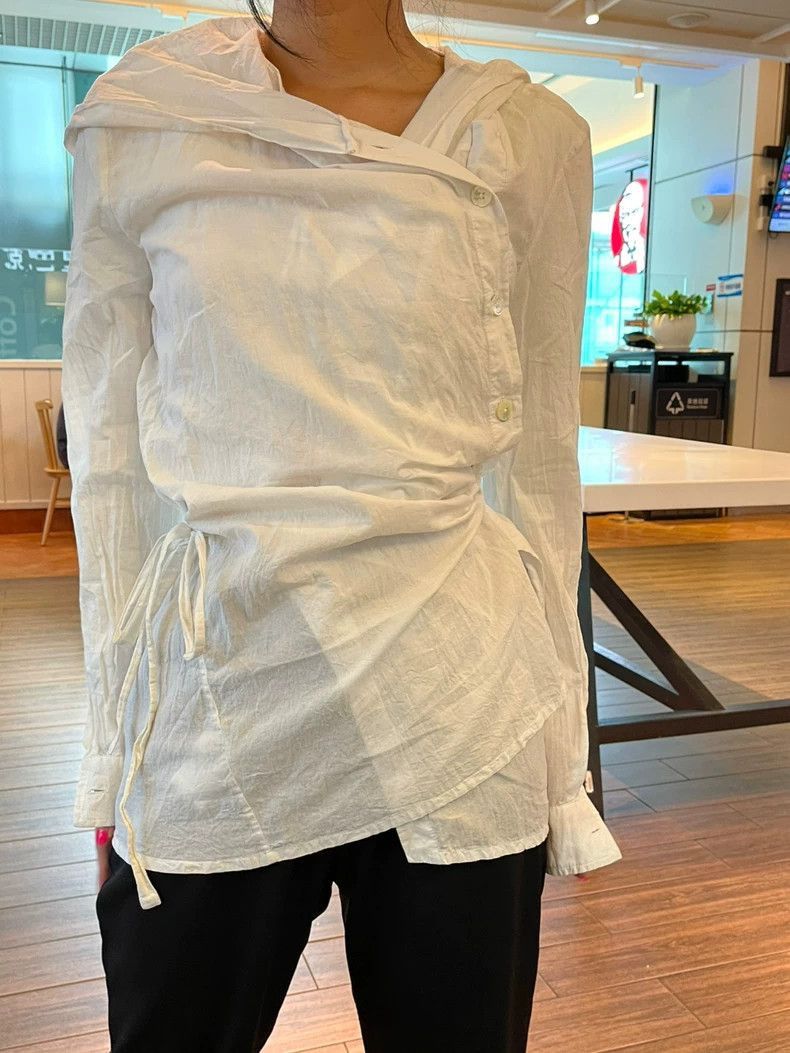 Ann Demeulemeester Ann Demeulemeester Double-breasted Shirt Size XS / US 0-2 / IT 36-38 - 4 Thumbnail
