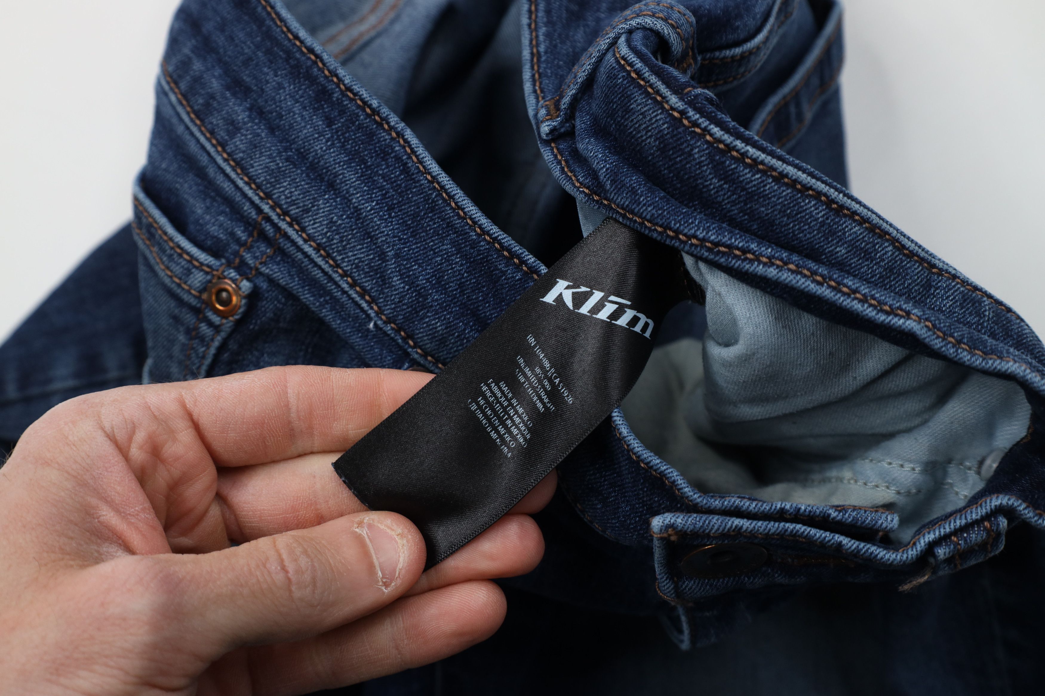 Vintage Klim Motorcycle Racing Covec Unlimited Straight Denim Jeans Size US 33 - 9 Thumbnail