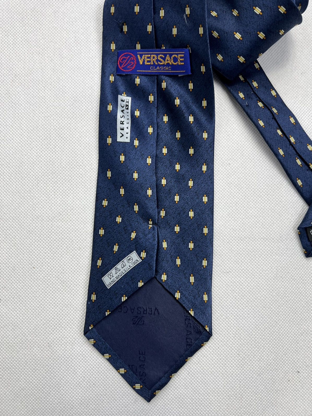 Versace Versace Vintage Silk Tie 100% Silk Size ONE SIZE - 3 Thumbnail
