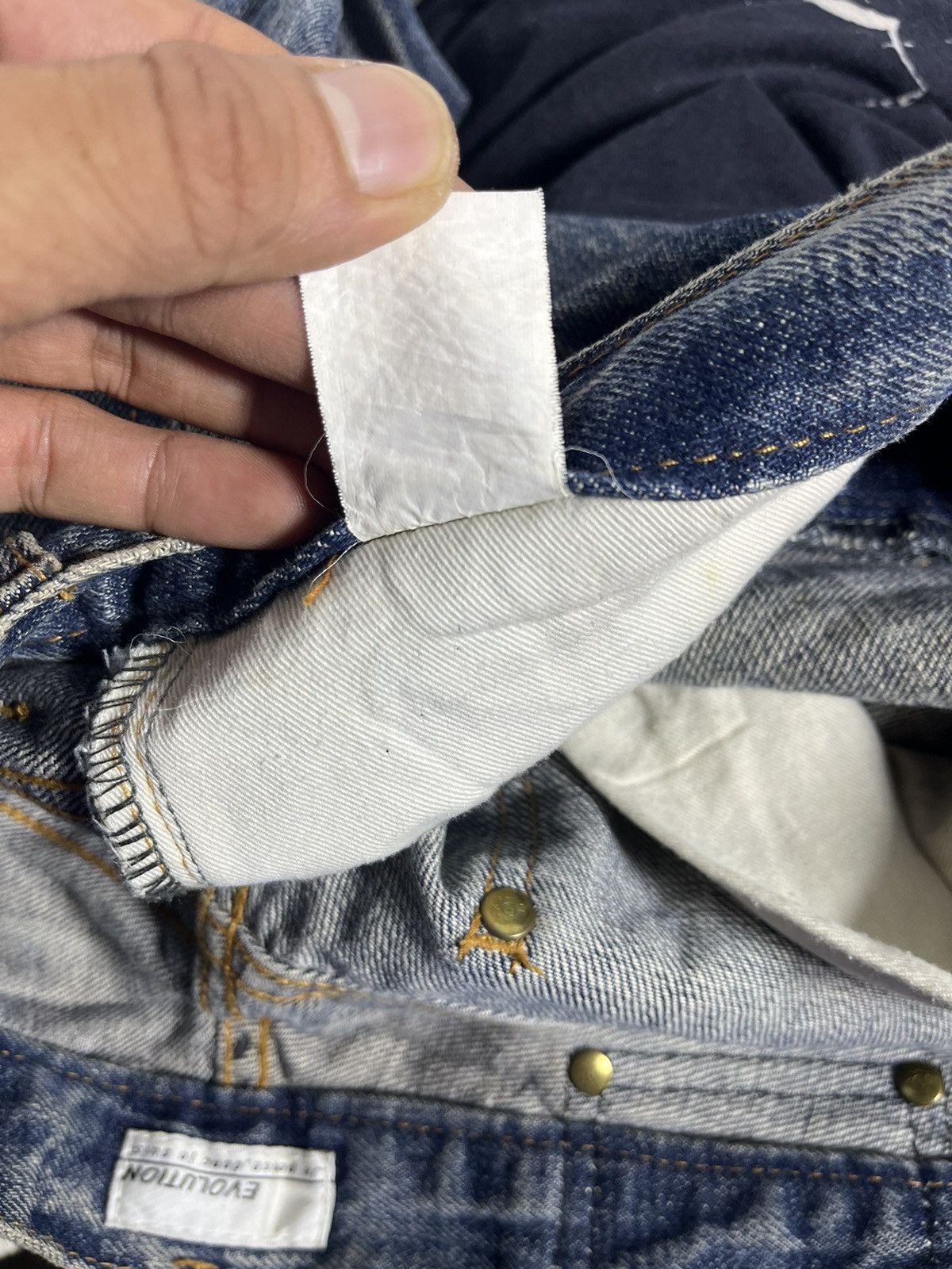 Japanese Brand Rare ‼️Bootcut Denim Butterfly Jeans Y2k style Size 31" - 10 Thumbnail