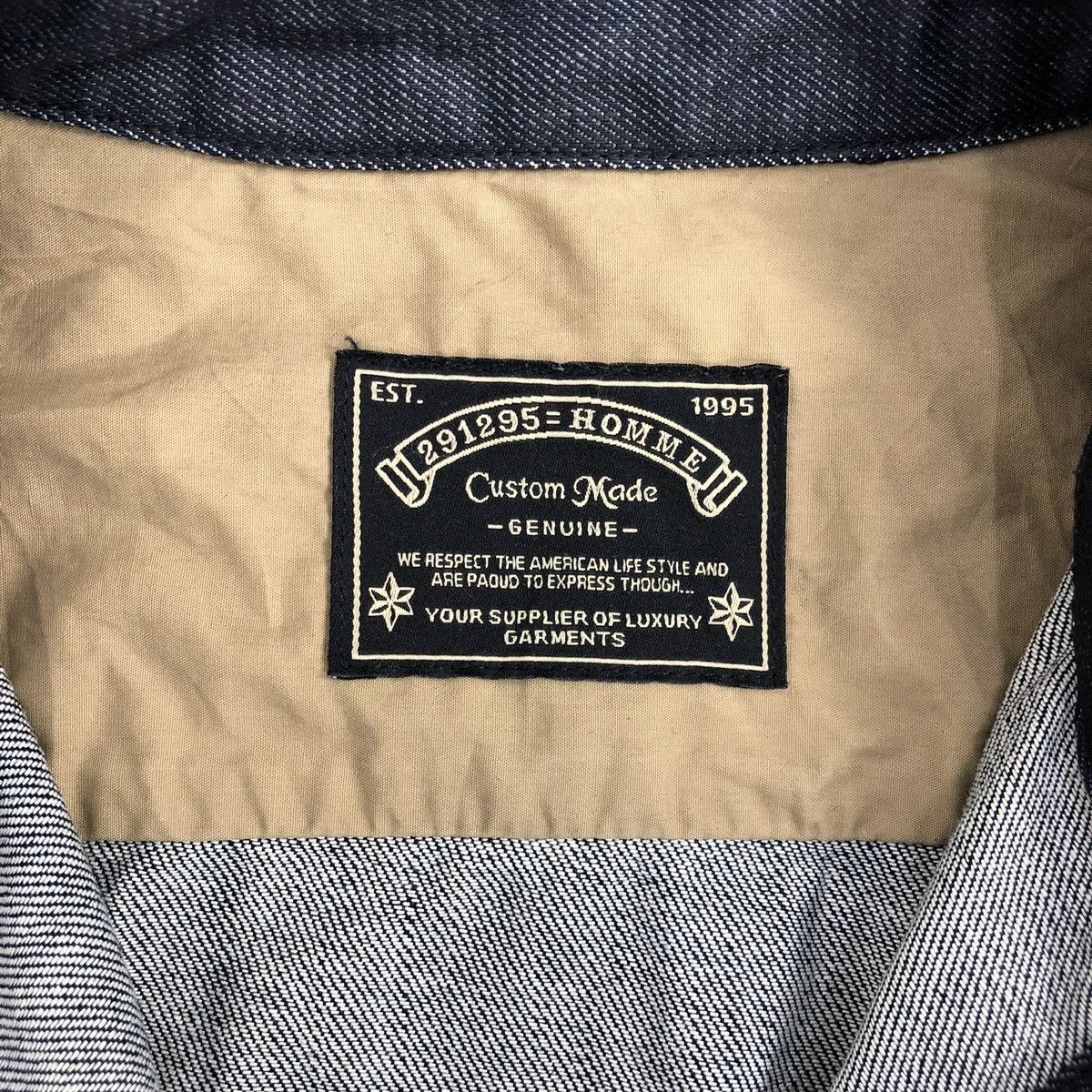 291295=Homme 2000s 291295=Homme Distressed Ifsixwasnine Lgb Denim Jacket Size US M / EU 48-50 / 2 - 9 Thumbnail