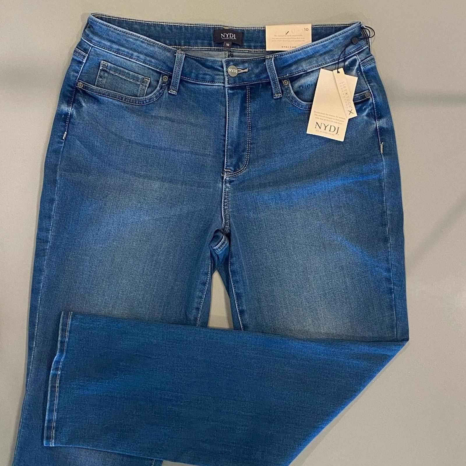 NYDJ NWT NYDJ Women's Relaxed Slender Lovesick Jeans - 10 Size 32" / US 10 / IT 46 - 4 Thumbnail