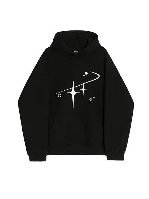 VIBE y2k Stars Graphic Print Pullover Hoodie Size US M / EU 48-50 / 2 - 5 Thumbnail