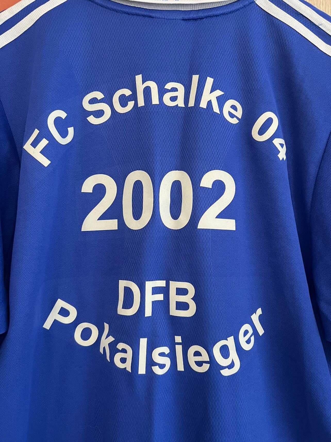 Adidas Adidas Schalke 04 2001 2002 soccer jersey DFB Pokalsieger 💥 Size US XL / EU 56 / 4 - 9 Thumbnail