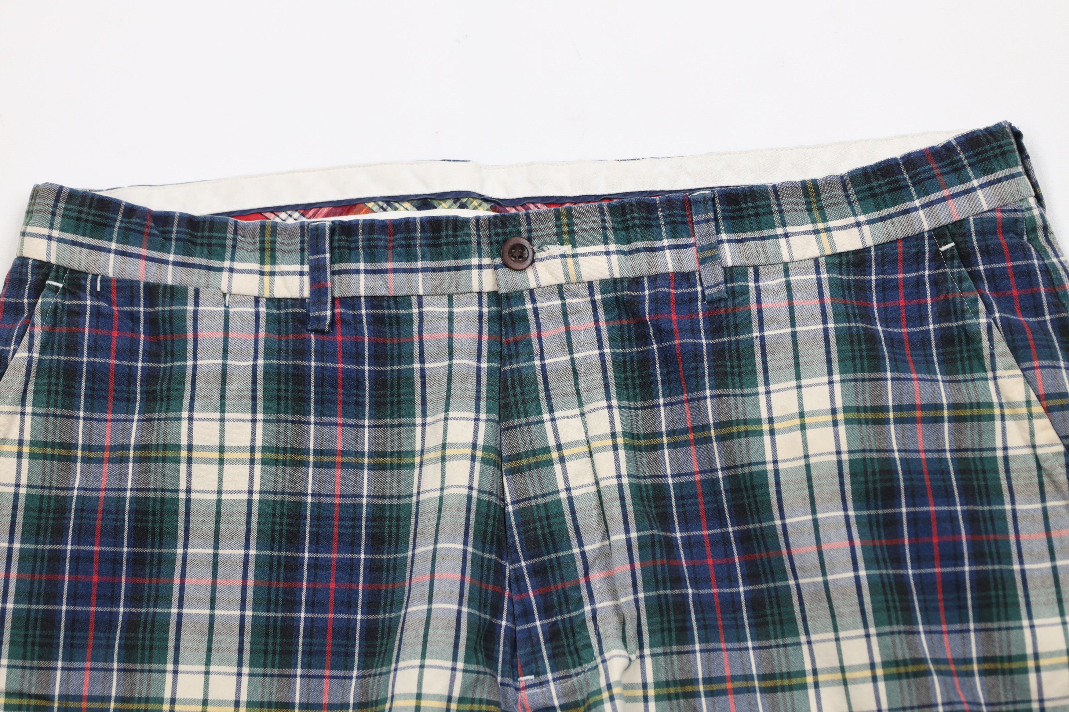 Ralph Lauren Vintage 90s Ralph Lauren Golfing Chino Shorts Cotton Plaid Size US 36 / EU 52 - 2 Thumbnail