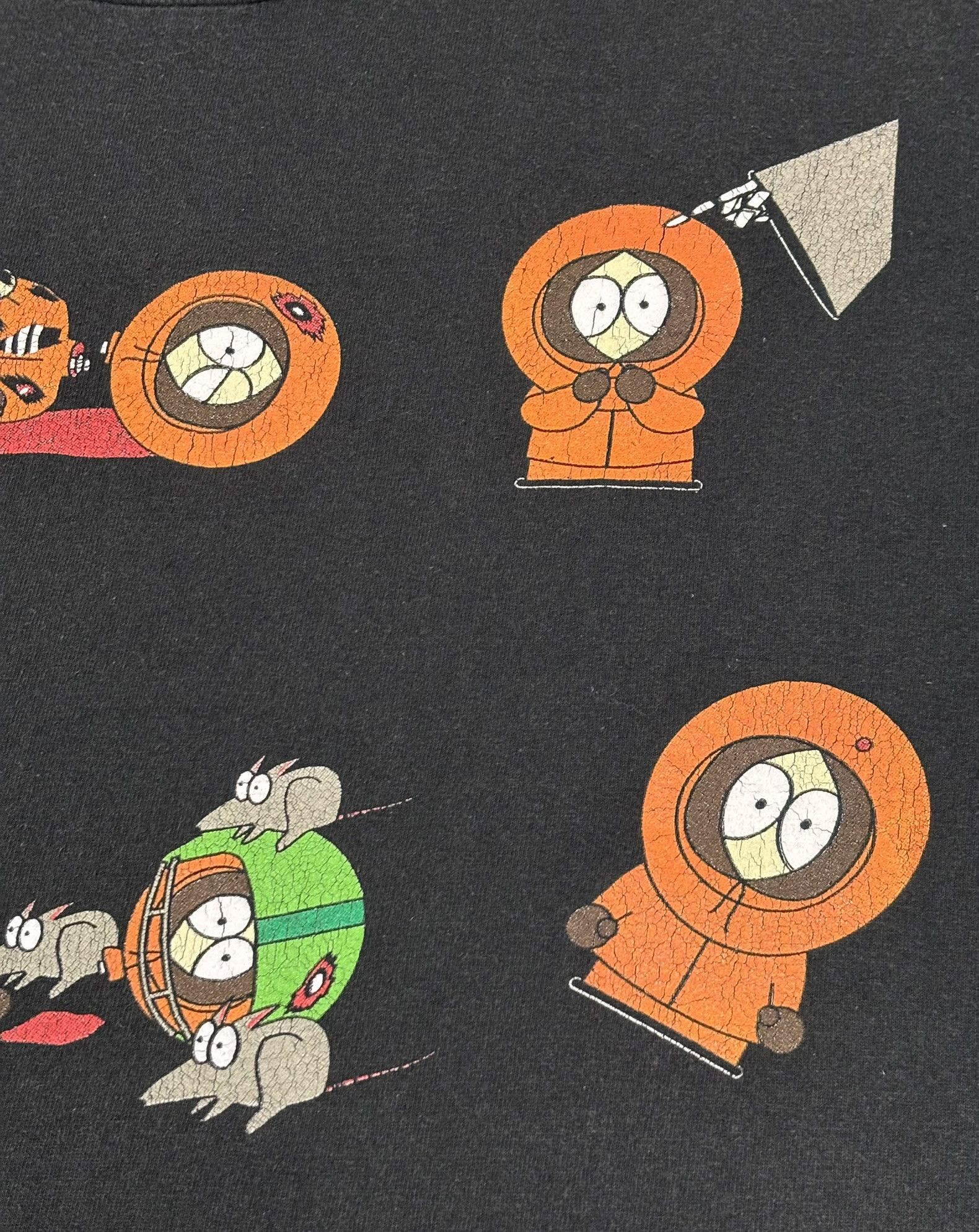 Vintage South Park The Many Deaths of Kenny T-shirt 1998 Size. L Size US XL / EU 56 / 4 - 8 Thumbnail