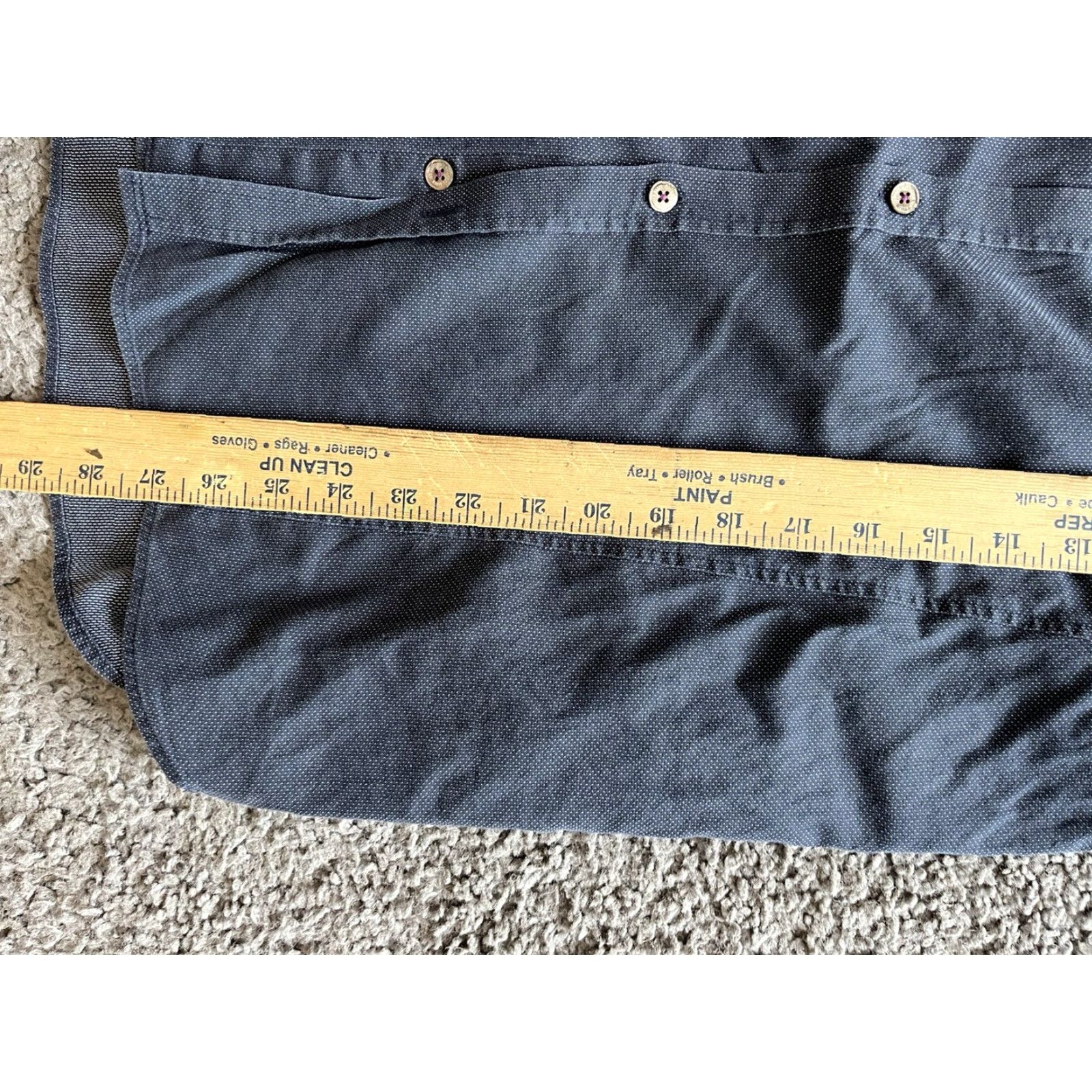 Ted Baker VINTAGE Ted Baker London Shirt Adult XL Navy Blue Button Front Long Sleeve 5/XL Mens Size US S / EU 44-46 / 1 - 5 Thumbnail