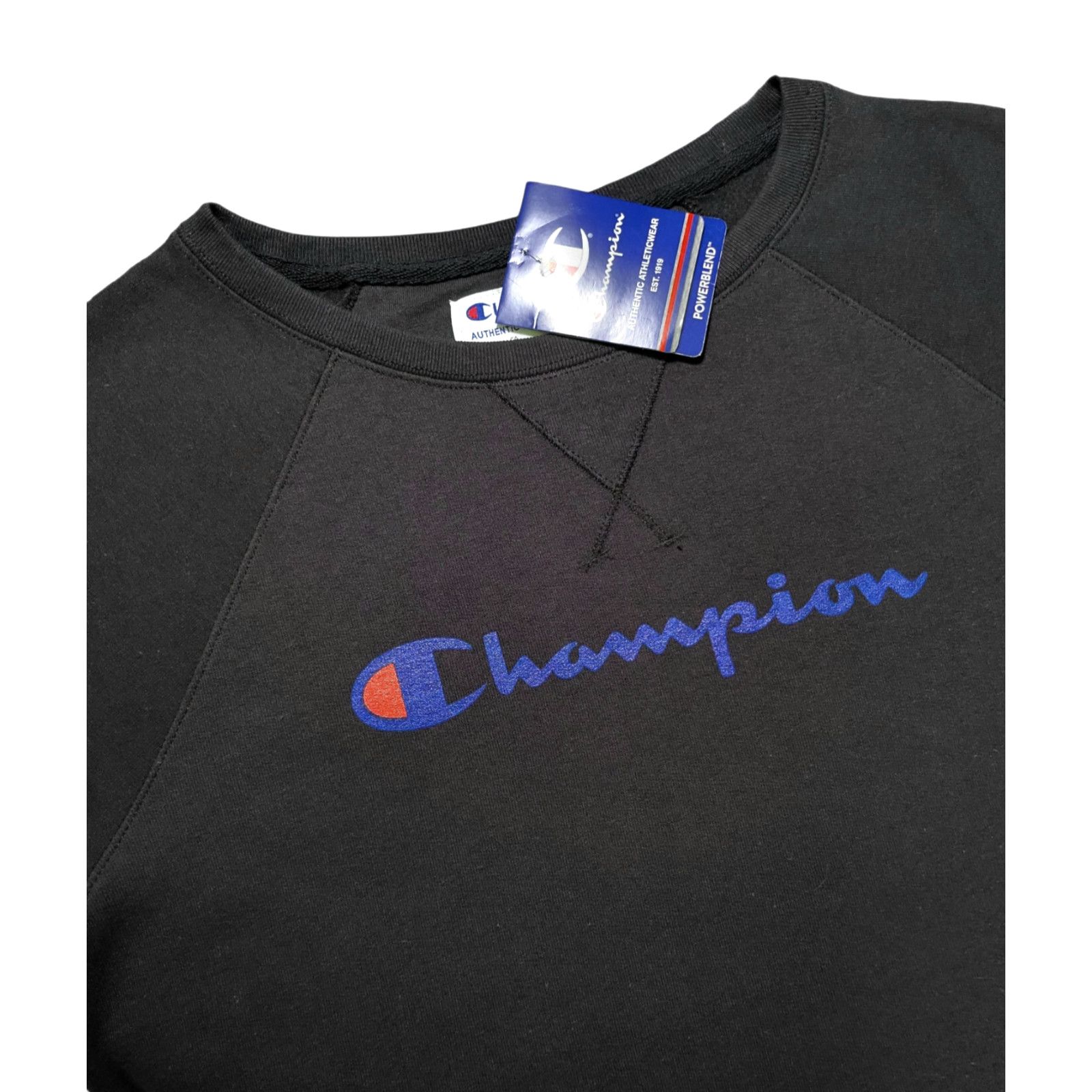 Champion NWT CHAMPION Incognito Classic Black Fleece Crew Sweatshirt Size S / US 4 / IT 40 - 1 Thumbnail