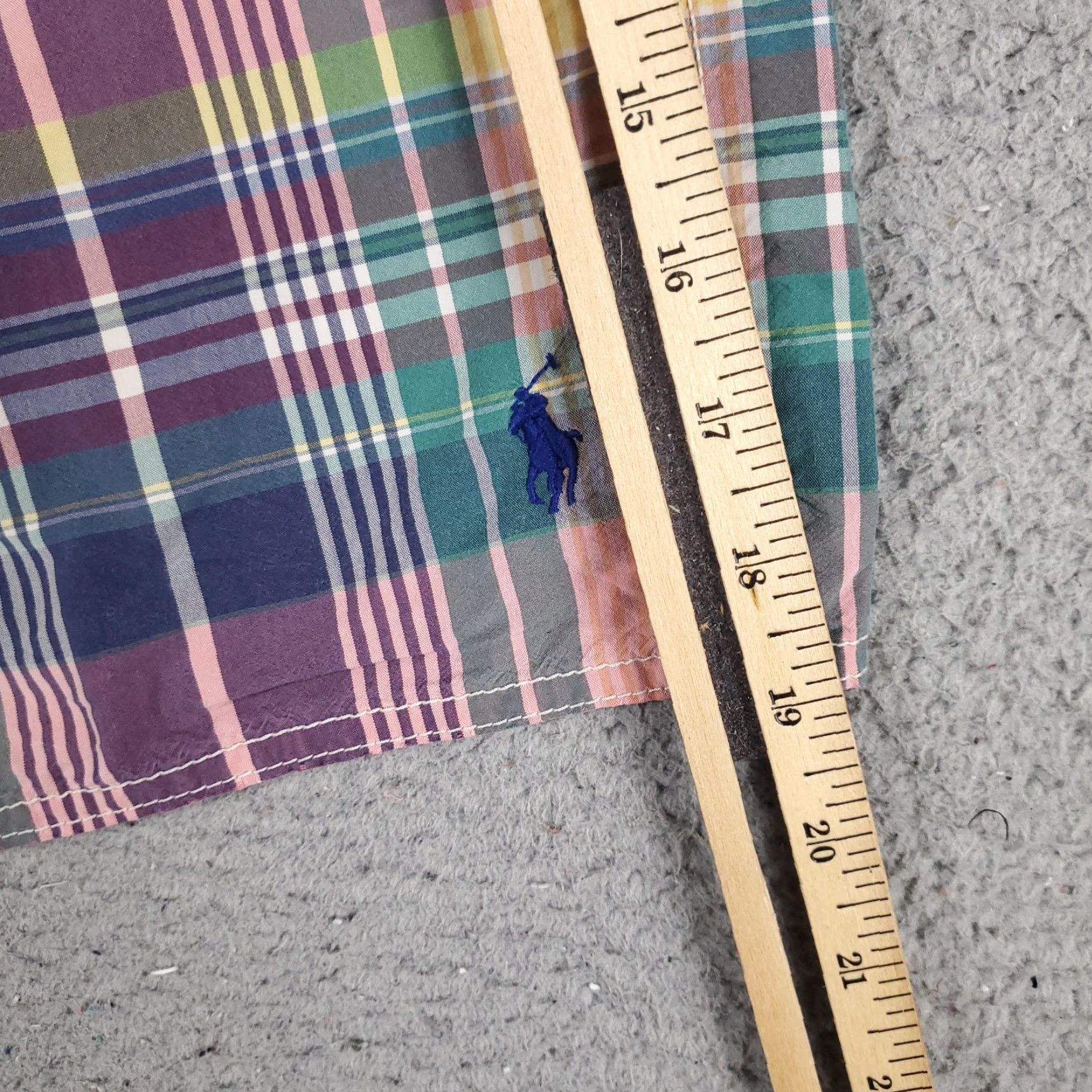 Polo Ralph Lauren VINTAGE Polo Ralph Lauren Shorts Mens 32 Pink Plaid Bottom Trunks Beach Aloha American Classic Hawaiian 90s Mens Size US 32 / EU 48 - 5 Thumbnail
