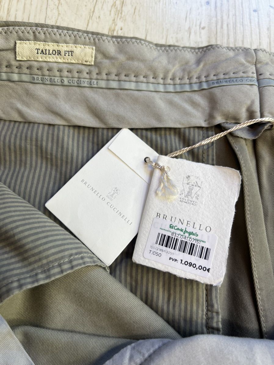 Brunello Cucinelli Brunello Cucinelli Twisted Cotton Gabardine Trousers Size US 38 / EU 54 - 17 Thumbnail