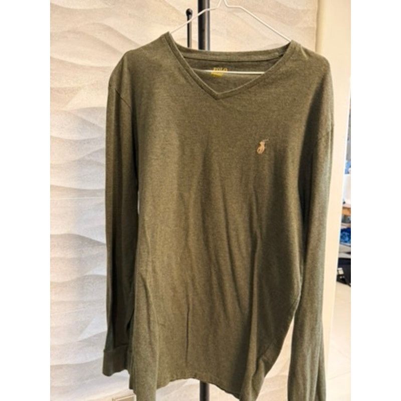 Ralph Lauren Ralph Lauren Green V -Neck Sweater Size US L / EU 52-54 / 3 - 1 Thumbnail