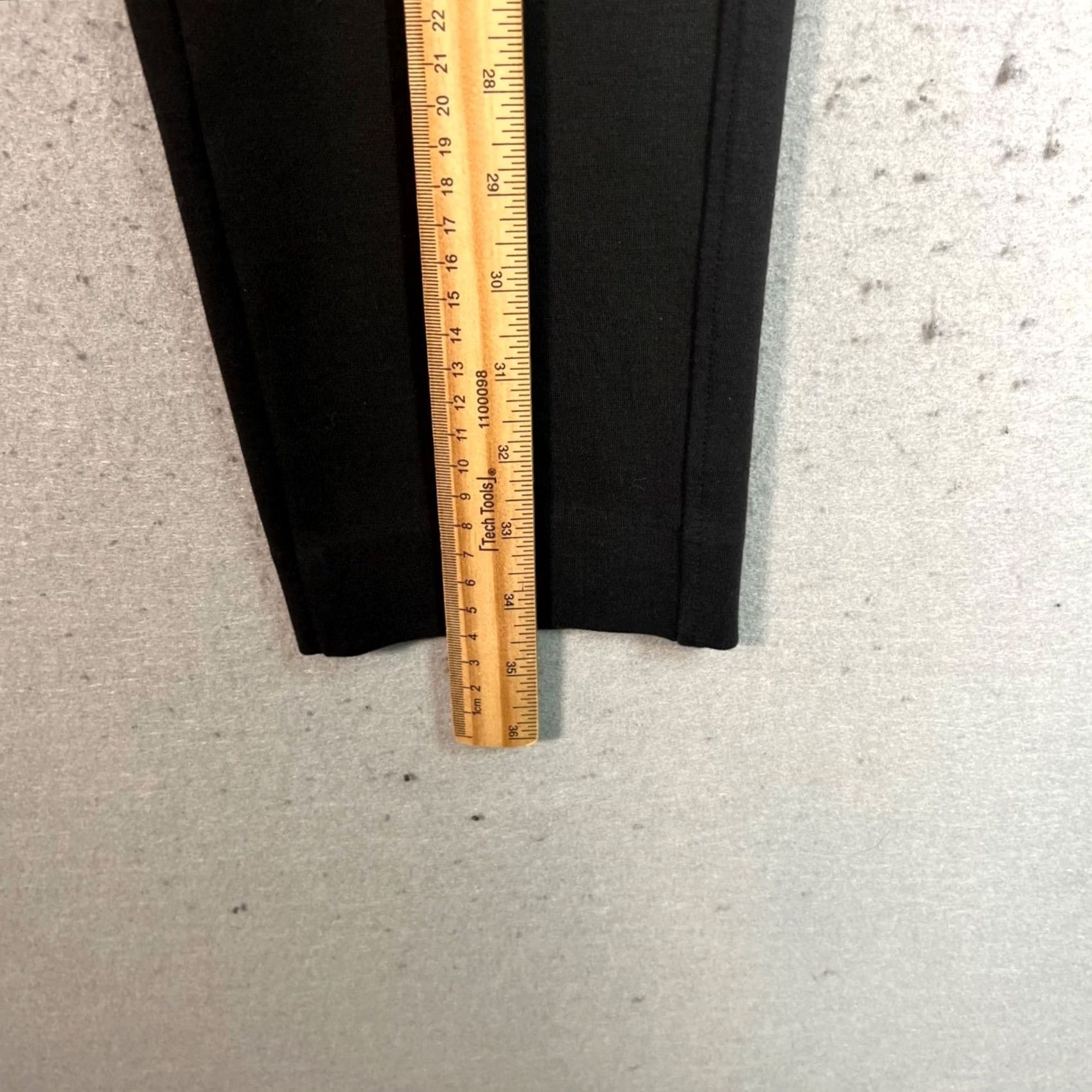 Everlane Everlane Womens High-Rise Black Trousers XS Cotton Blend Flat Front Ankle Tapered 25 in Inseam Womens XS Black Pants Size 26" / US 2 / IT 38 - 7 Thumbnail