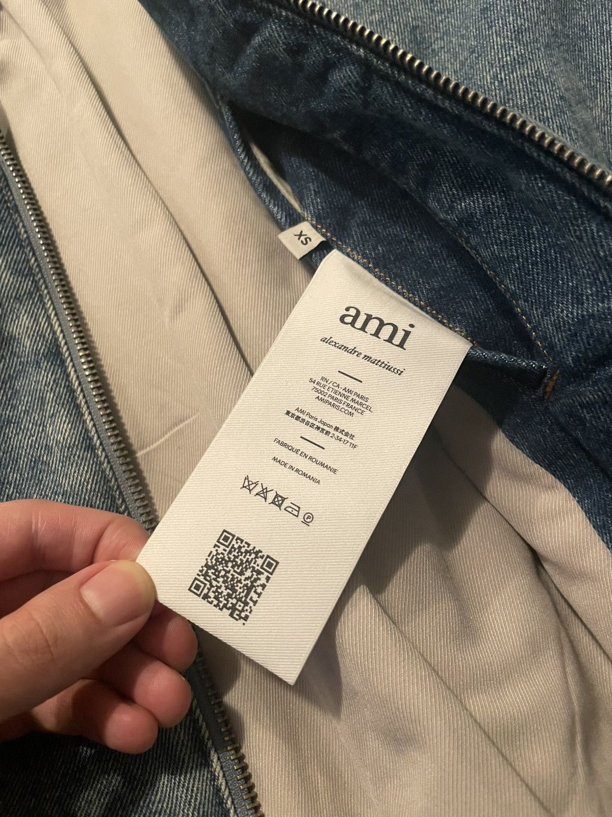 AMI AMI Paris Denim Bomber Jacket XS Blue Size US XS / EU 42 / 0 - 15 Thumbnail