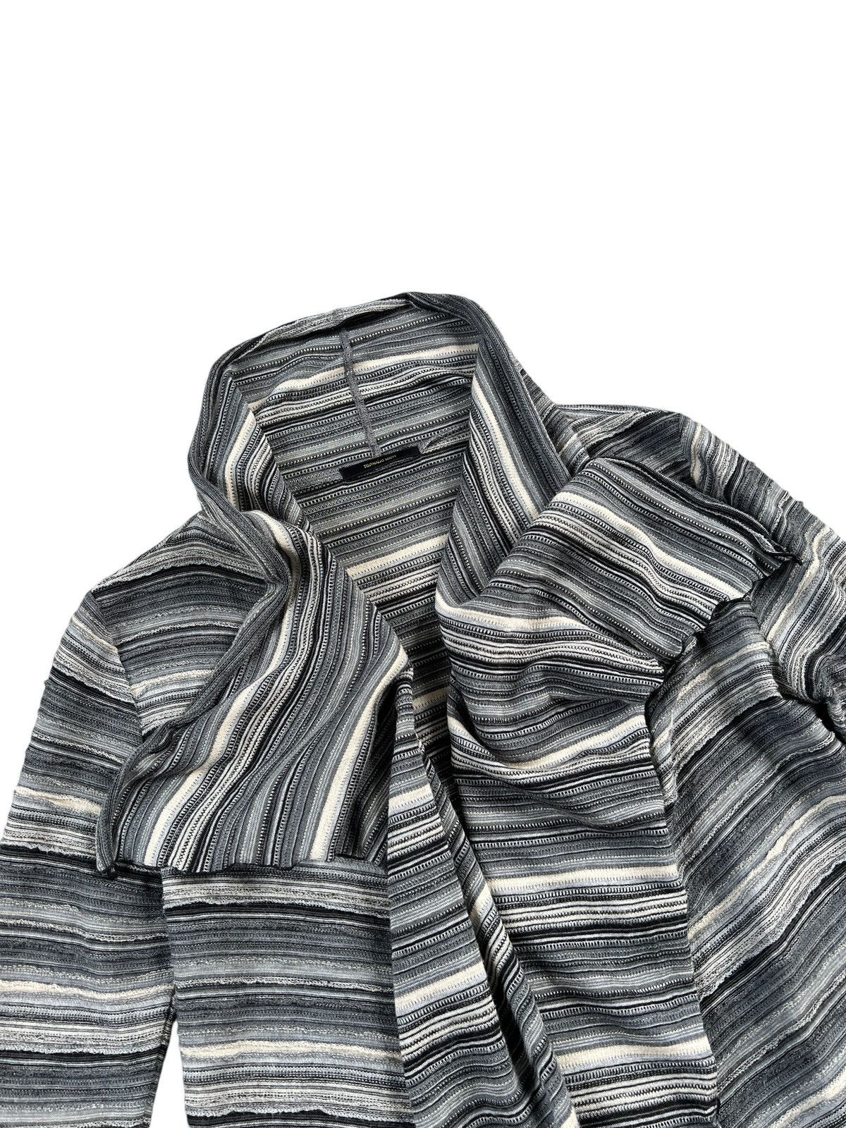 Tornado Mart Tornado Mart Layered Fabric Open Front Long Cardigan Size US S / EU 44-46 / 1 - 6 Thumbnail