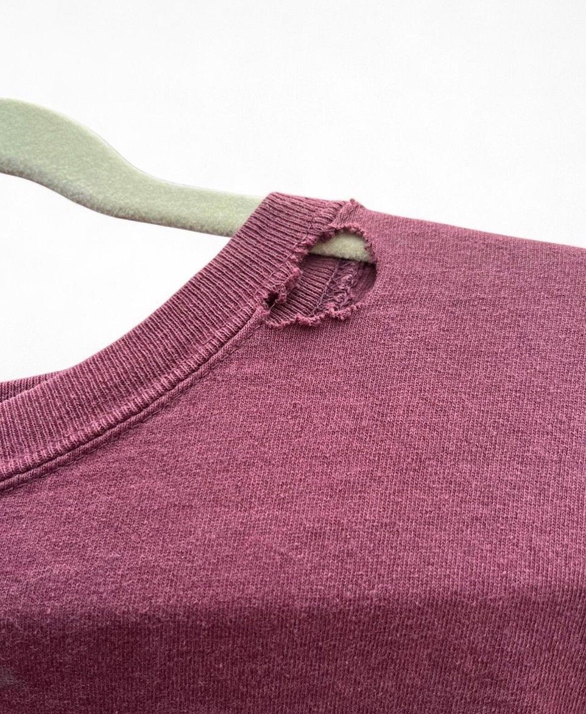 Carhartt Vintage Faded Carhartt K87 Pocket Tee Burgundy / Port L Size US XXL / EU 58 / 5 - 5 Thumbnail