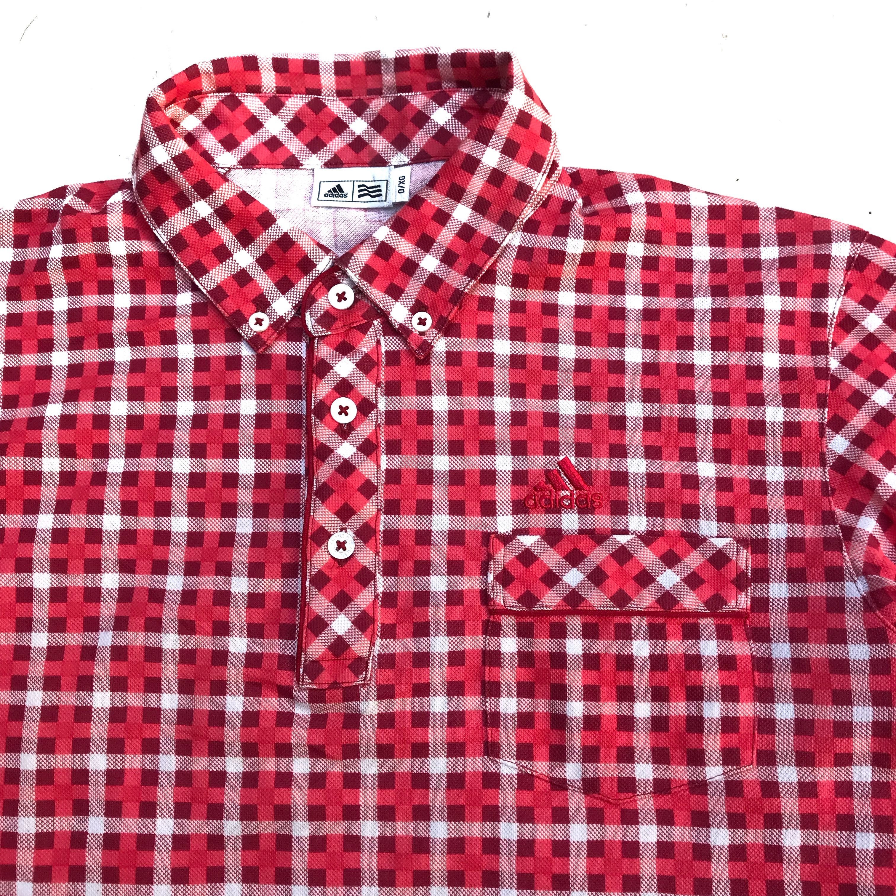 Adidas × Sports Specialties Adidas Originals Polo Golf Red Tartan Great britain england Size US L / EU 52-54 / 3 - 4 Thumbnail