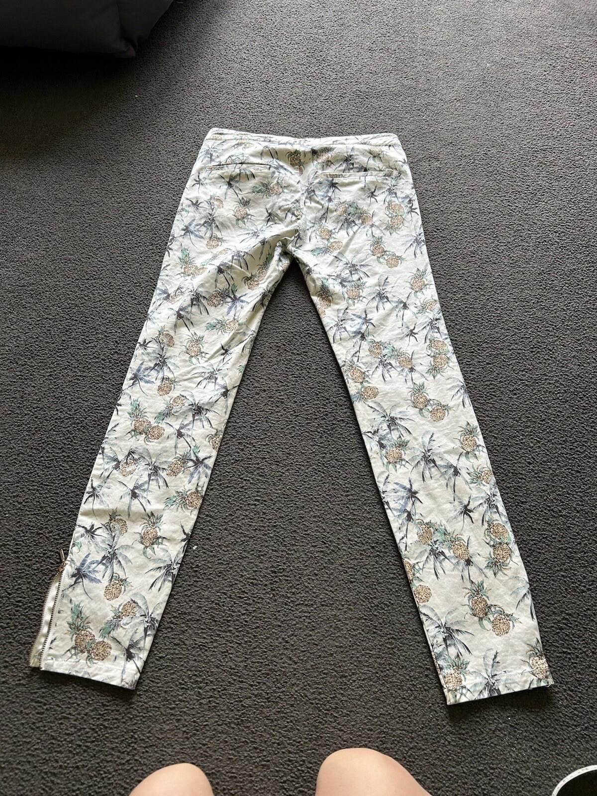 Designer Pull & Bear Skinny High Waist Capri - Sz EUR 38 Mex 28 AU M Size 32" / US 10 / IT 46 - 9 Thumbnail
