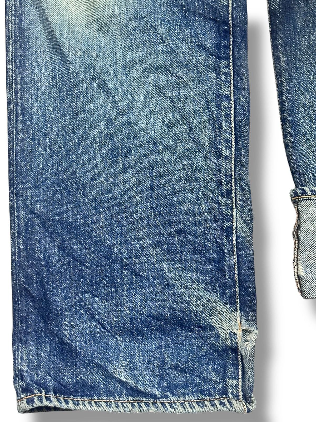 Evisu Vintage Evisu No2 Lot 2000 Selvedged Distressed Faded Wash Size US 32 / EU 48 - 15 Thumbnail