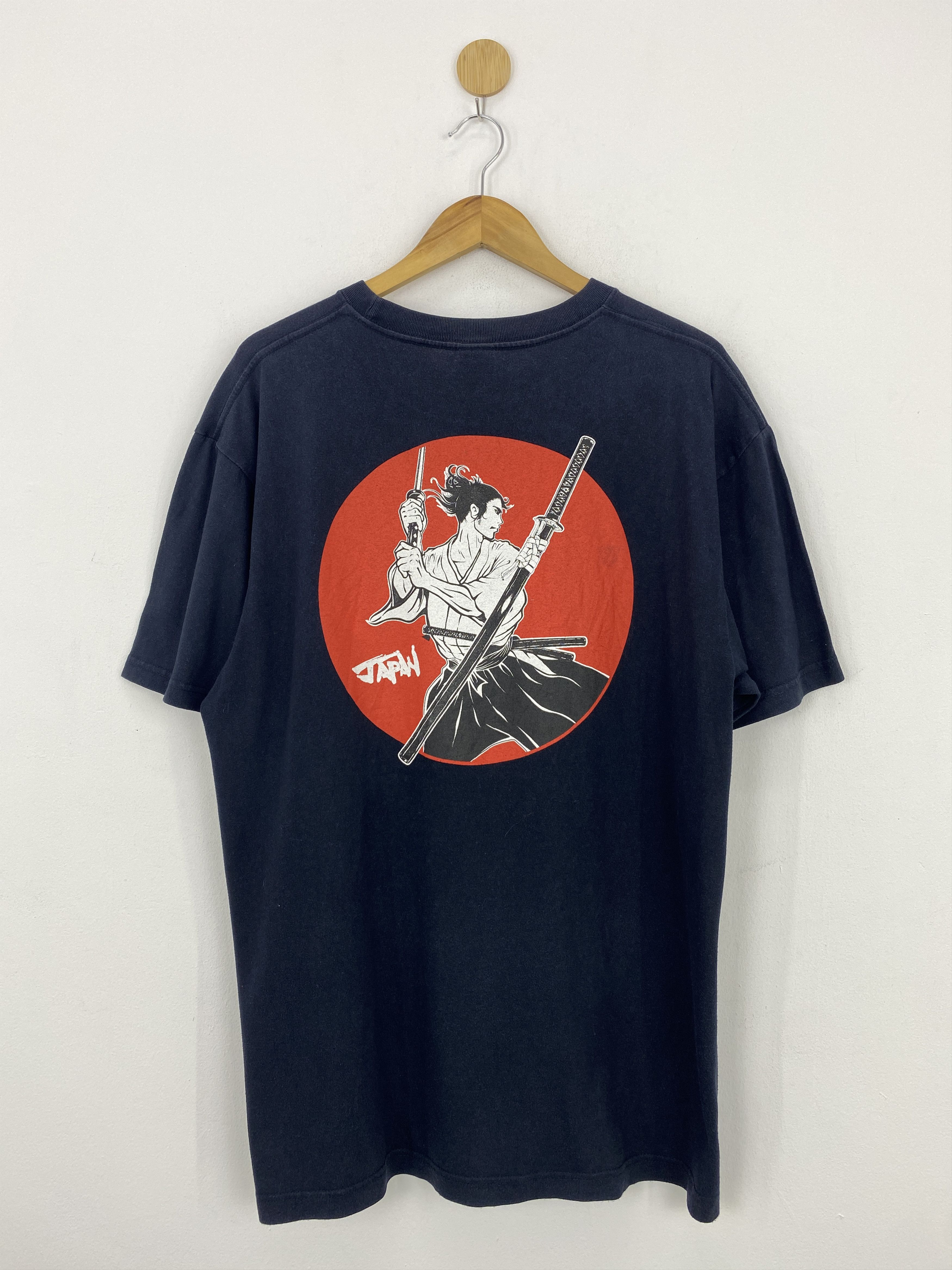 Vintage Vintage Japanese Brand Samurai Printed Tee TA0505 Size US XL / EU 56 / 4 - 1 Thumbnail
