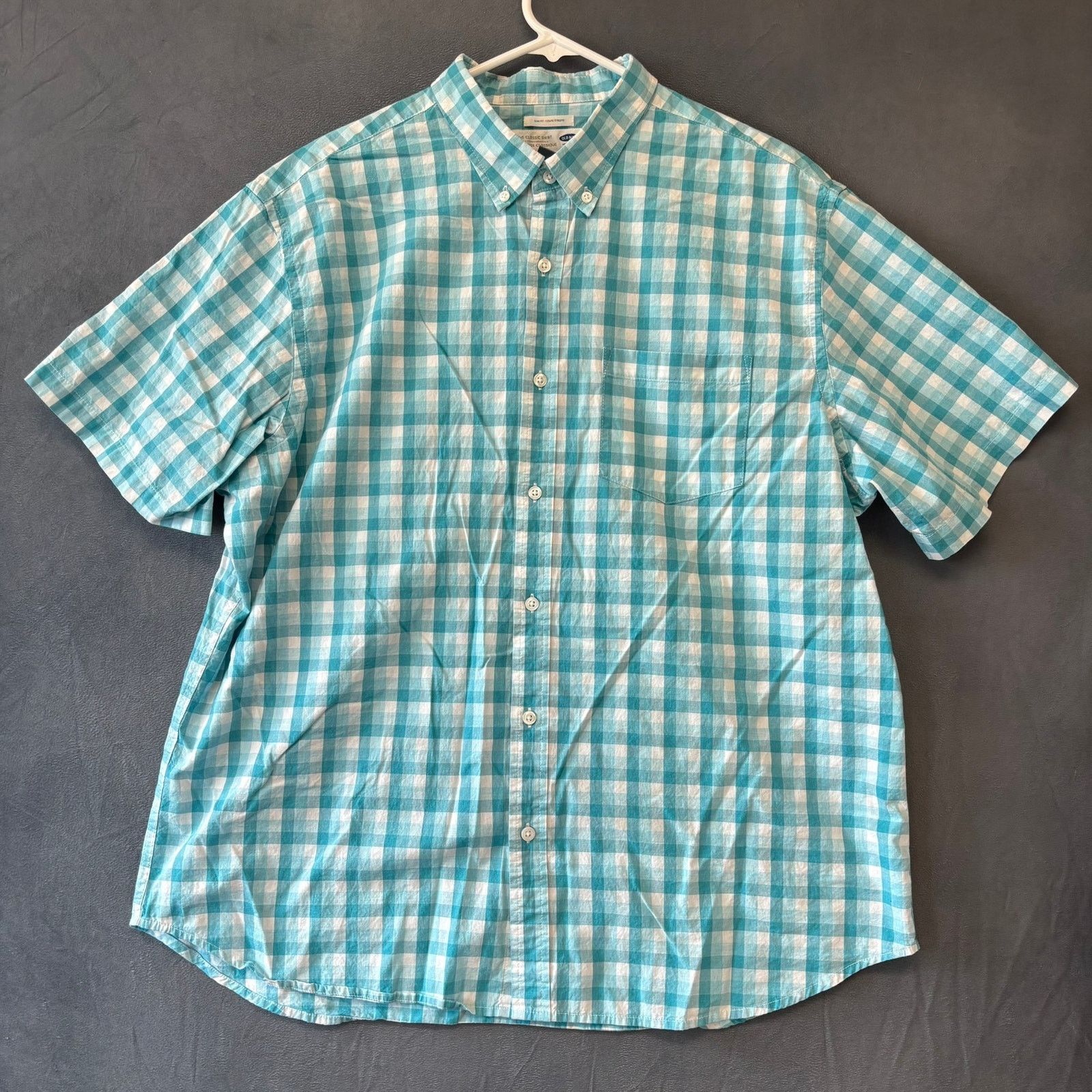 Old Navy Old Navy Gingham Plaid Shirt Button Down XXL Slim Fit Size US XXL / EU 58 / 5 - 1 Thumbnail