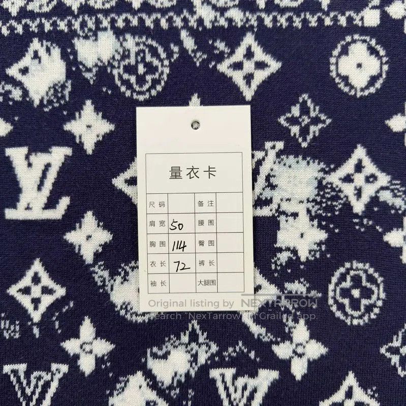 Louis Vuitton Louis Vuitton White Knit Long Sleeve Sweater . Size US L / EU 52-54 / 3 - 5 Thumbnail