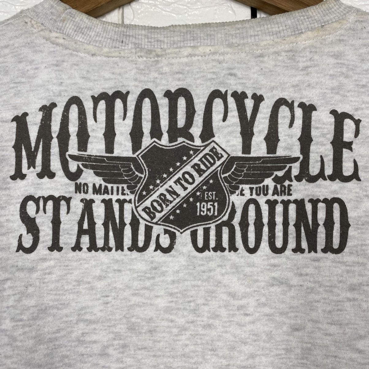 Japanese Brand Vintage Sweatshirt Motorcycle Born To Ride Big Logo Size US L / EU 52-54 / 3 - 12 Thumbnail