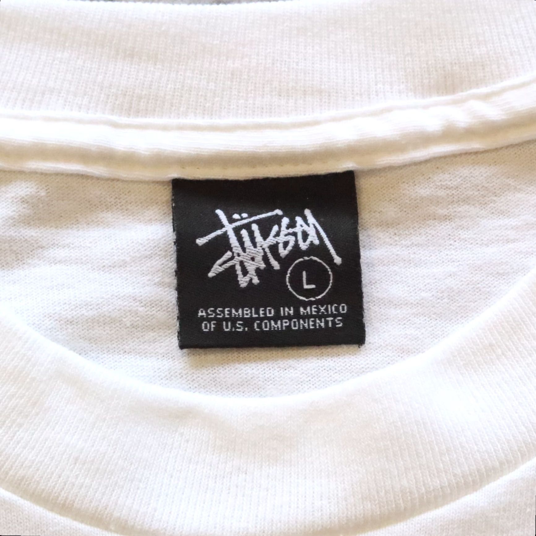Vintage VINTAGE Stussy Tee Shirt L White Chapter Stores Haze 90s Mens T-Shirt Size US L / EU 52-54 / 3 - 6 Thumbnail
