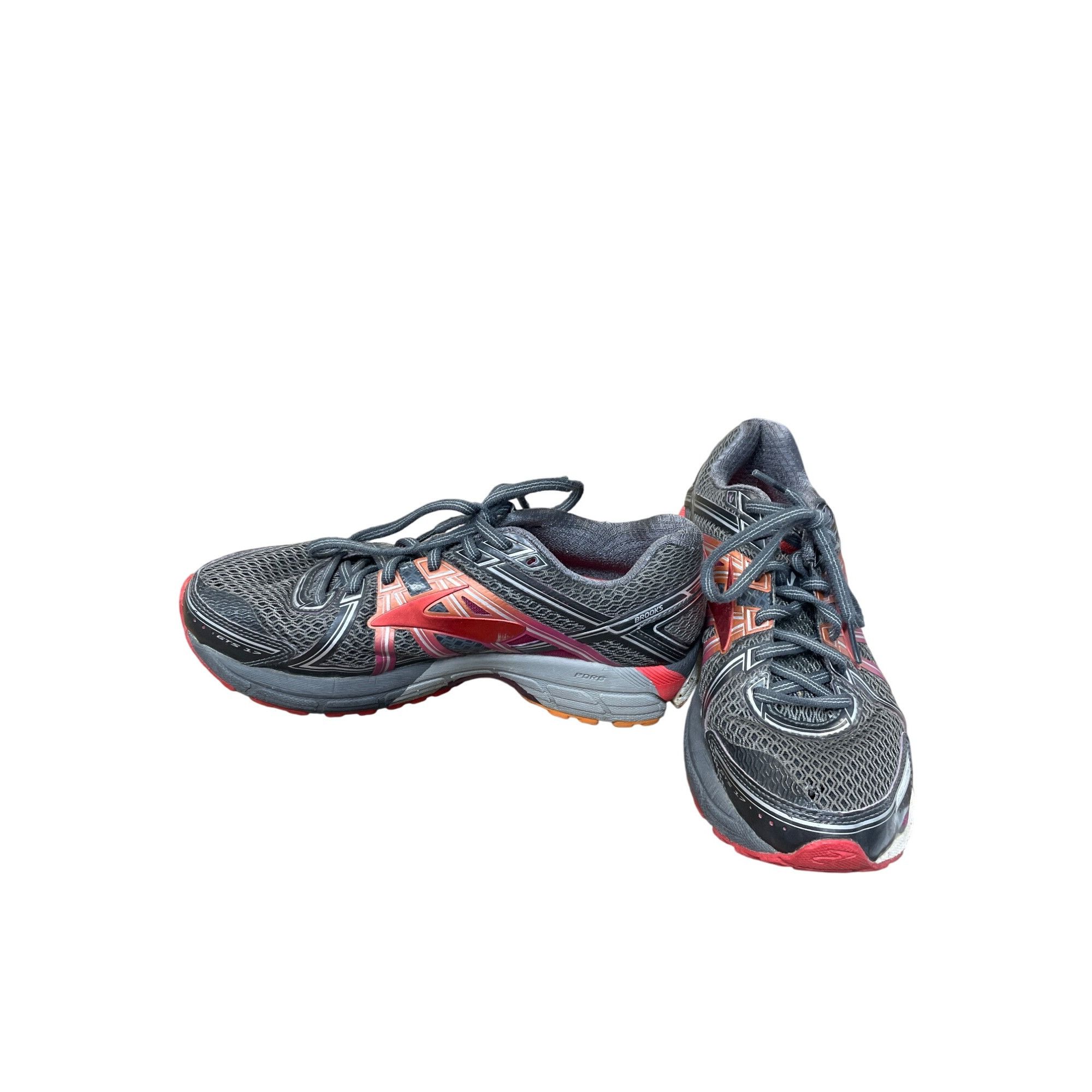 Asics Brooks GTS 17 Womans pink gray running sneakers SZ 9D SKU 94 Size US 9 / IT 39 - 2 Thumbnail