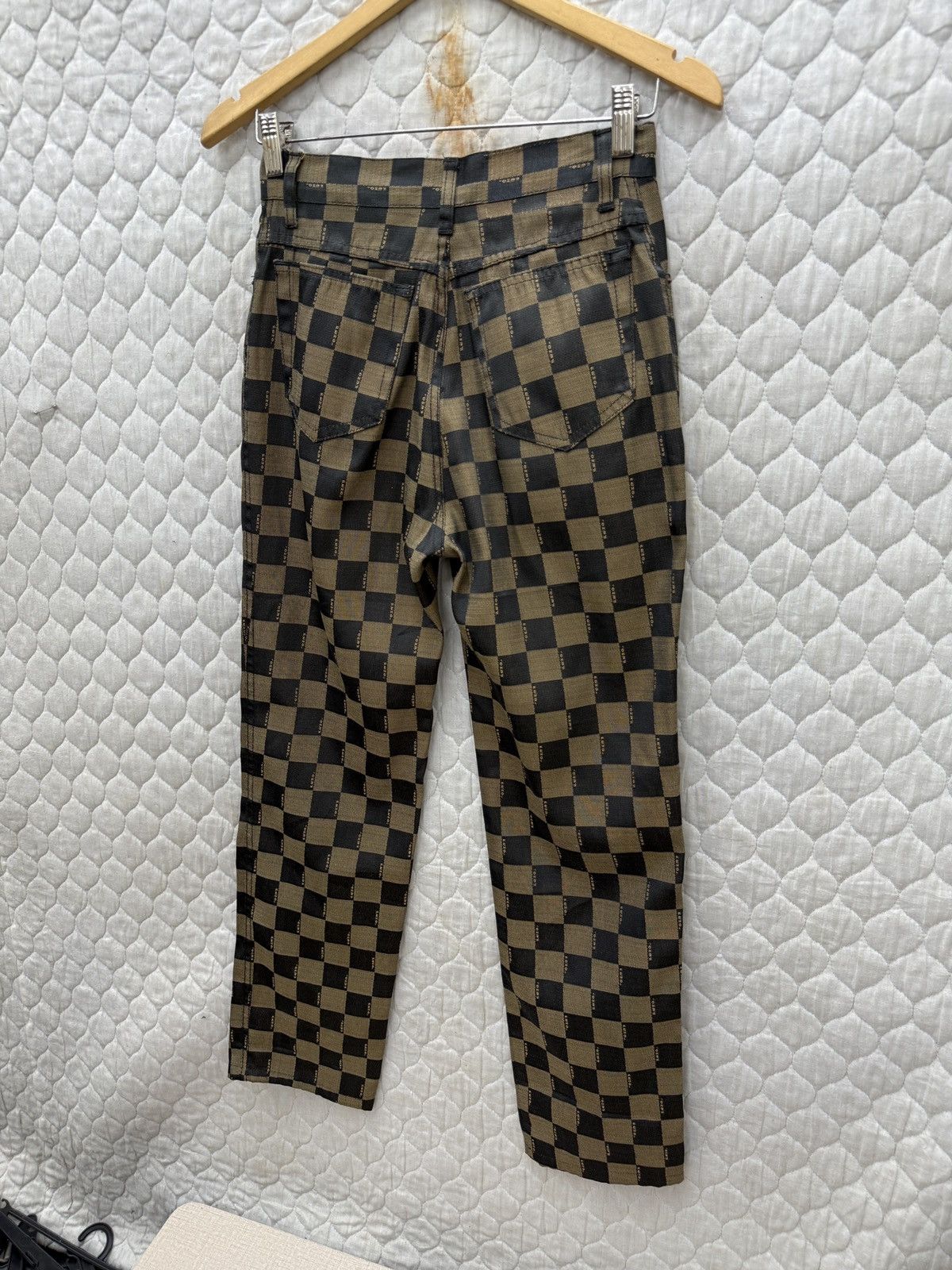 Fendi 🔥🔥🔥ARCHIVE FENDI CHECKERED MONOGRAM PANTS Size 26" / US 2 / IT 38 - 7 Thumbnail
