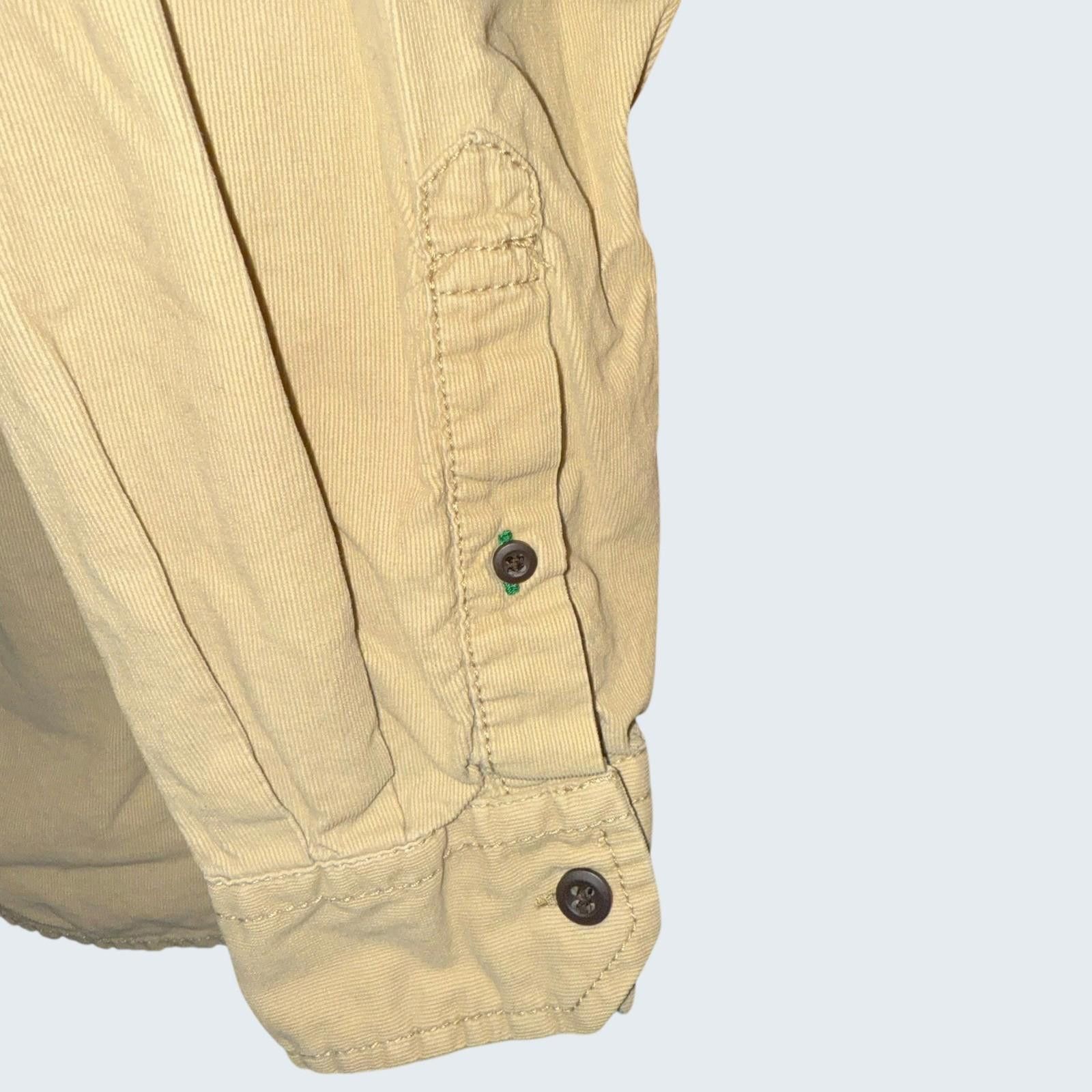Tommy Hilfiger Tommy Hilfiger Mens Tan Corduroy Button Down Shirt Utility L Size US L / EU 52-54 / 3 - 6 Thumbnail