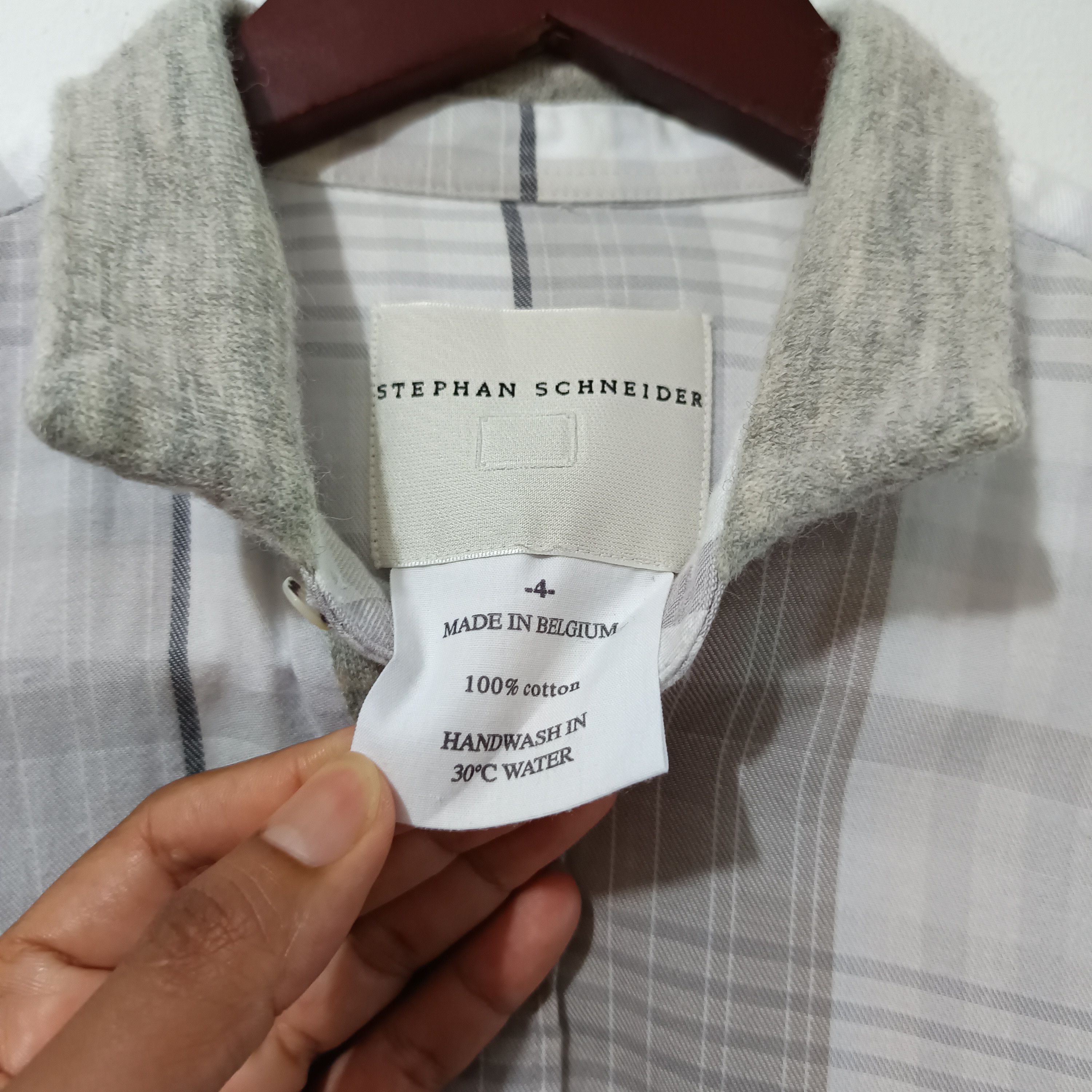 Stephan Schneider Stephan Schneider Knitt Collar Plaid Shirts Size US M / EU 48-50 / 2 - 4 Thumbnail