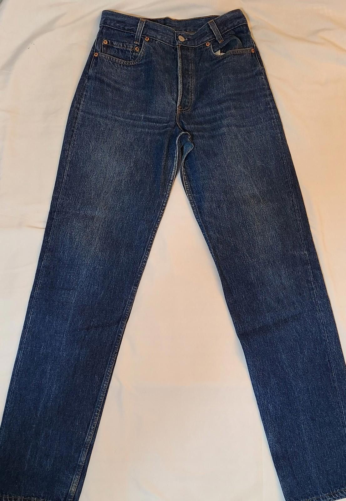 Levi's Levis 501 29x34 Blue Jeans Student Fit 2001 Y2K Made USA Size US 29 - 2 Thumbnail