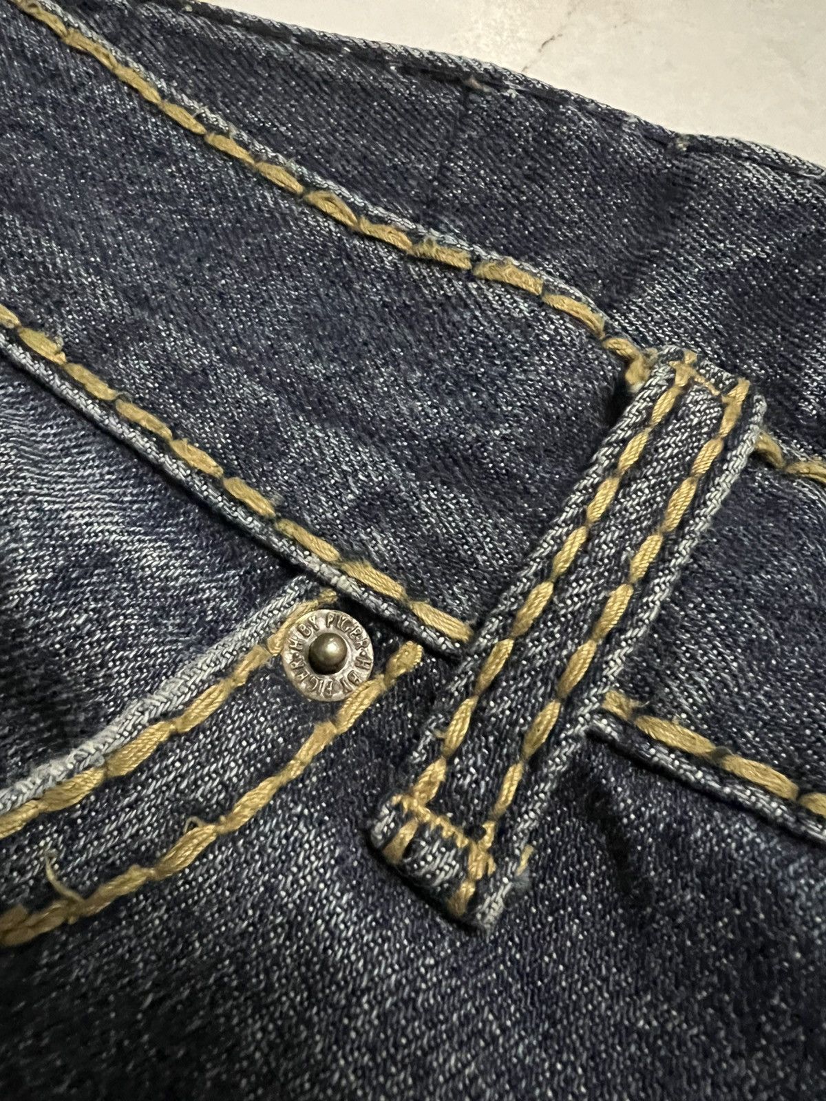 Japanese Brand H.By Figer Distress Selvedge Jean Size US 33 - 11 Thumbnail