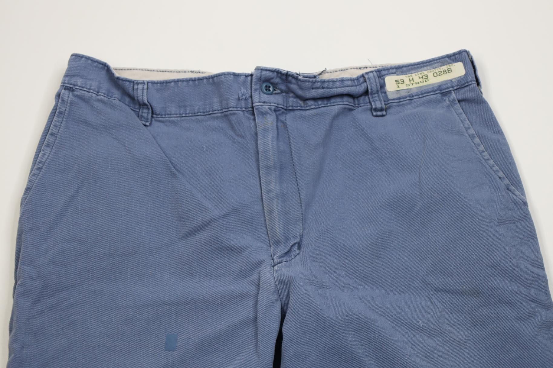 Vintage Vintage 70s 80s Streetwear Workwear Mechanic Pants Blue USA Size US 34 / EU 50 - 2 Thumbnail