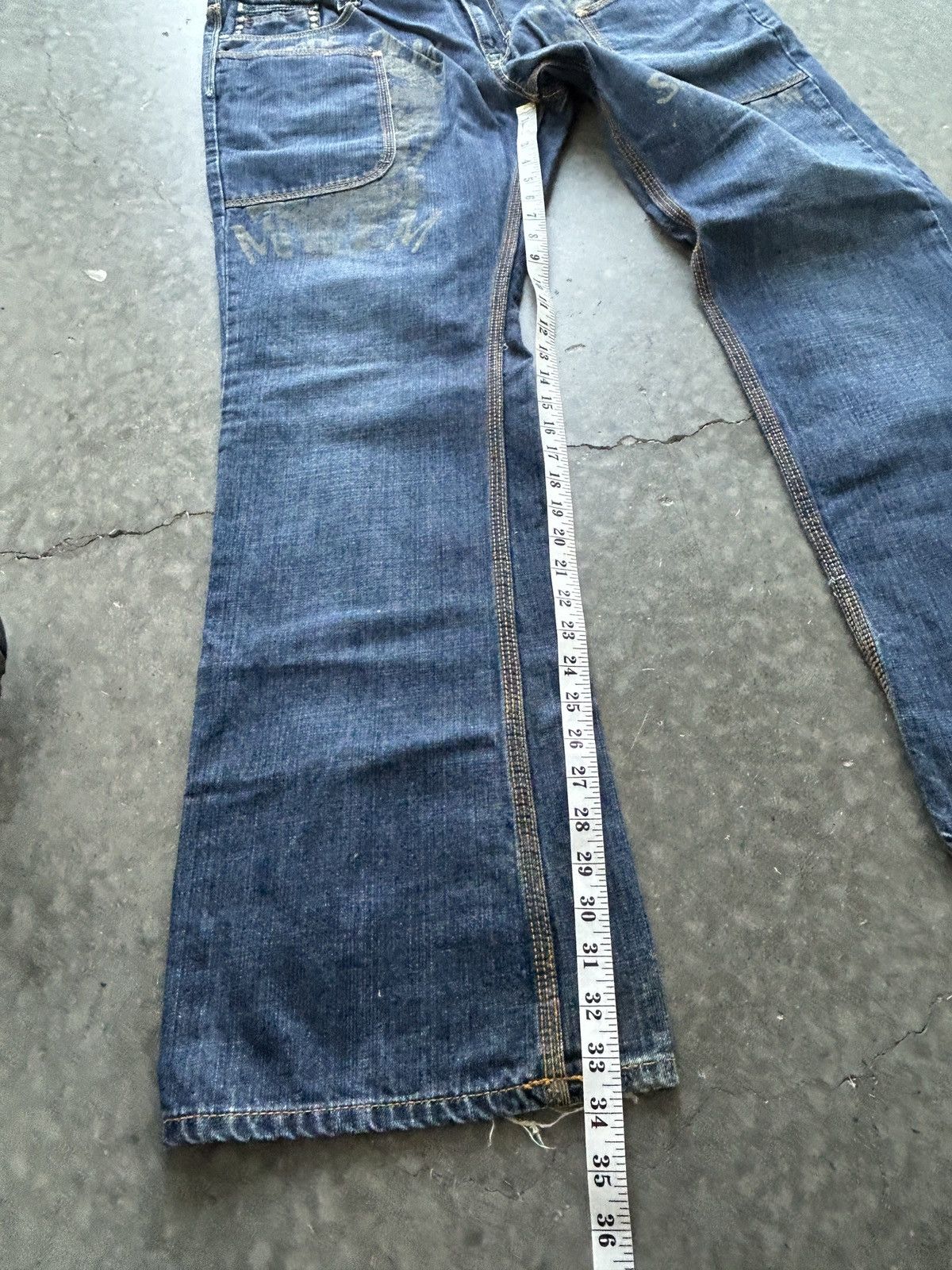 Black Label Vintage Y2K Blac Label Carpe Diem Flared Denim Size US 40 / EU 56 - 11 Thumbnail