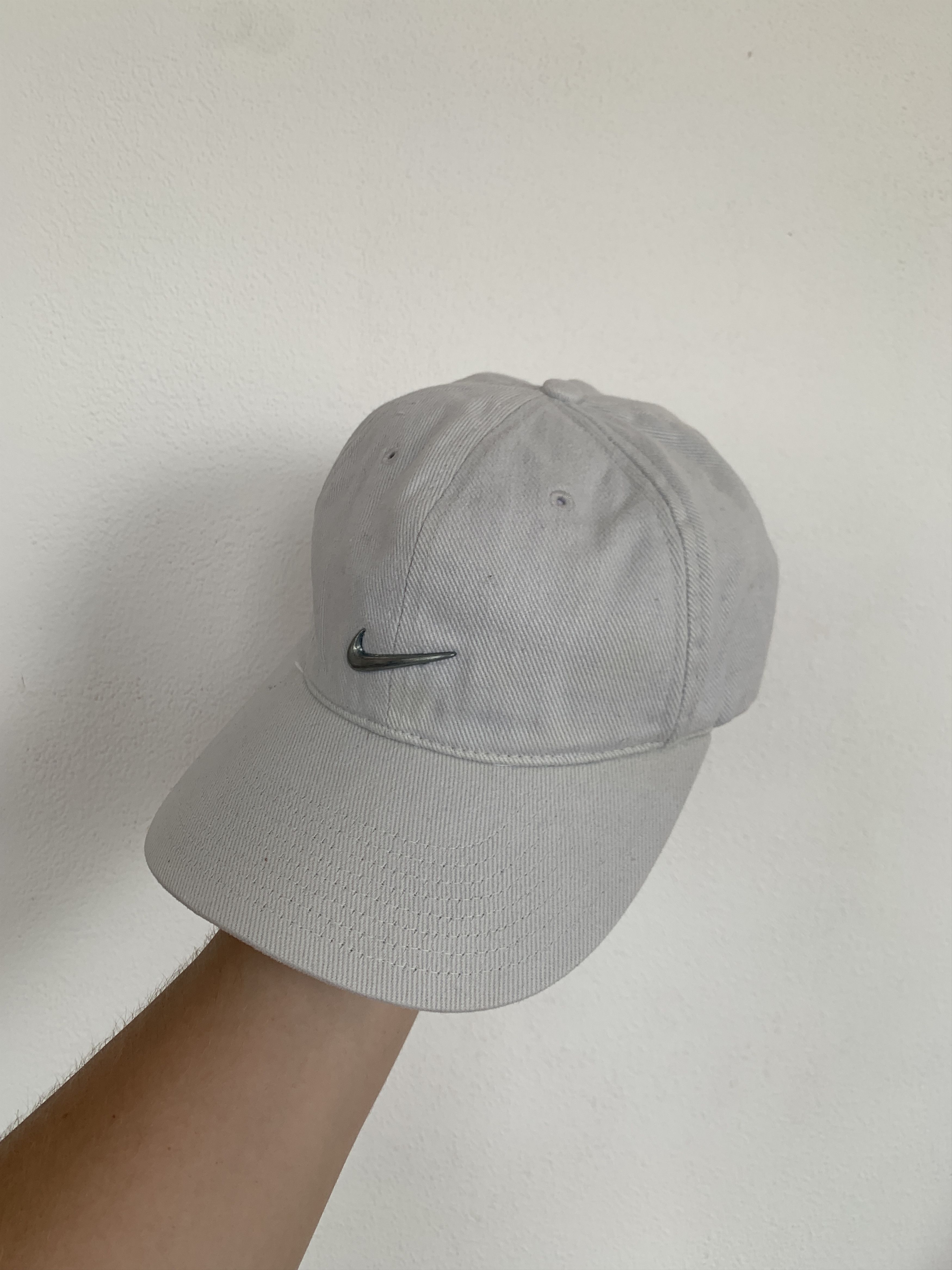 Nike Vintage Nike 90s Metal Small Swoosh Baseball Cap Hat OS Size ONE SIZE - 1 Thumbnail