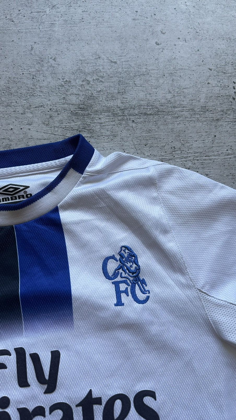Umbro 2004/05 Umbro Chelsea FC Drogba Match Worn Vintage Jersey Size US L / EU 52-54 / 3 - 12 Thumbnail