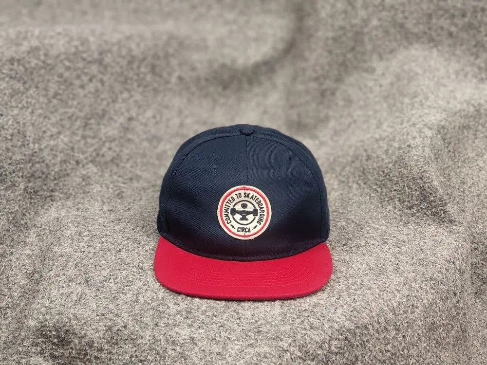 C1RCA Circa C1RCA Vintage skateboard Snapback Patch Hat Navy Red Size ONE SIZE - 1 Thumbnail