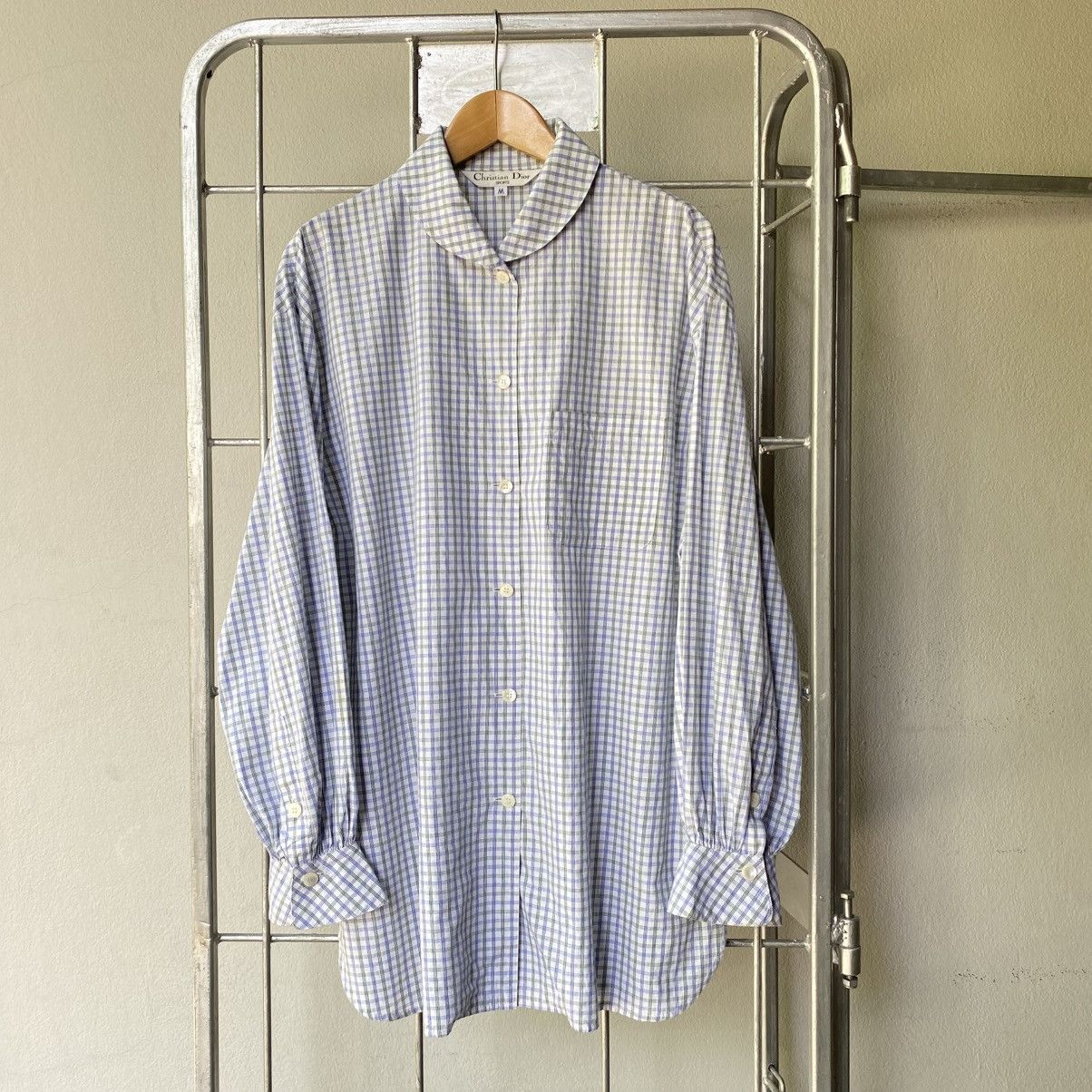 Dior Christian Dior Checkered Long Sleeve Shirt Size M / US 6-8 / IT 42-44 - 3 Thumbnail